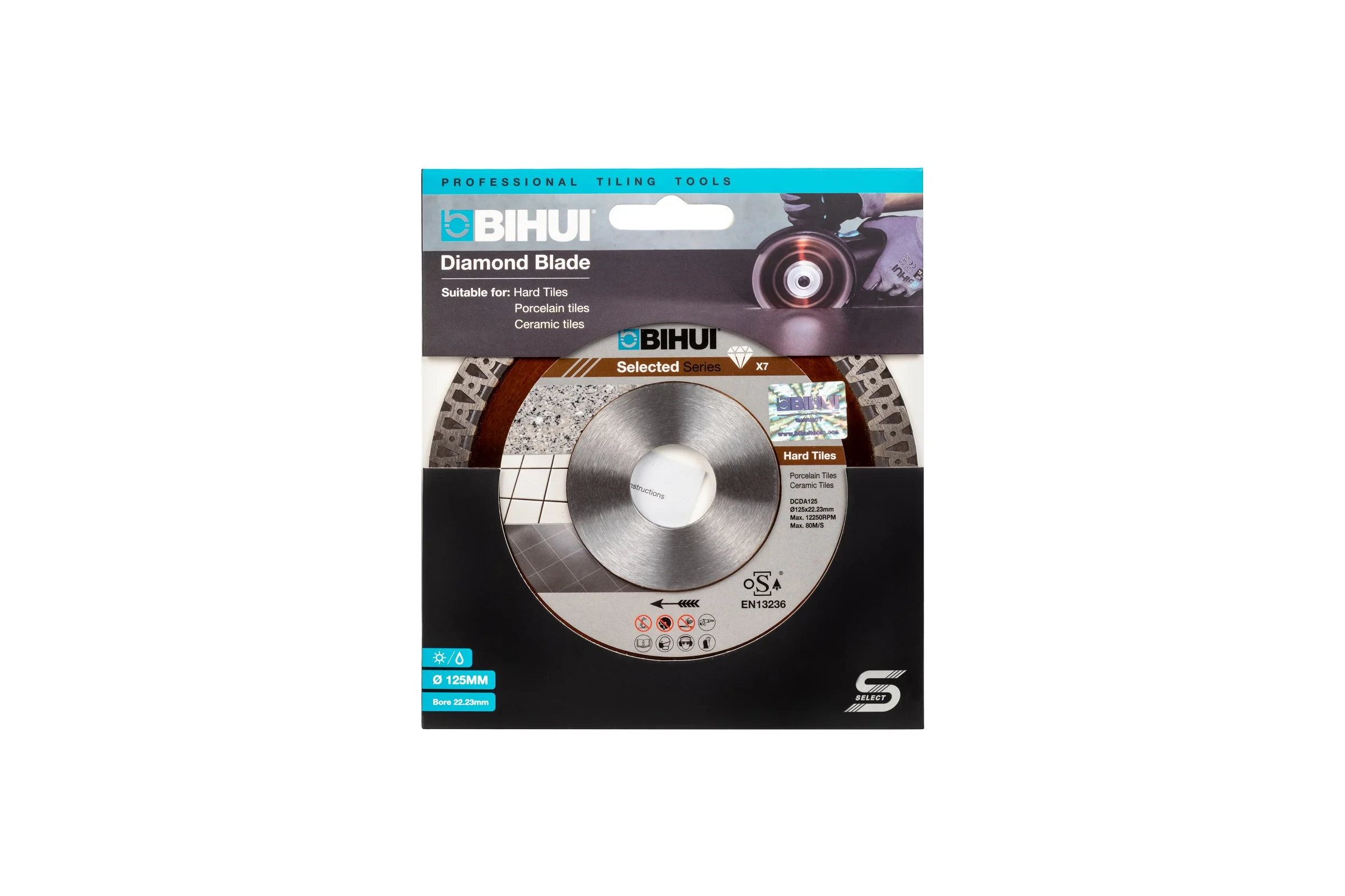 Диск алмазный B-MASTER (125х22.2х1.2х10 мм) BIHUI DCDA125