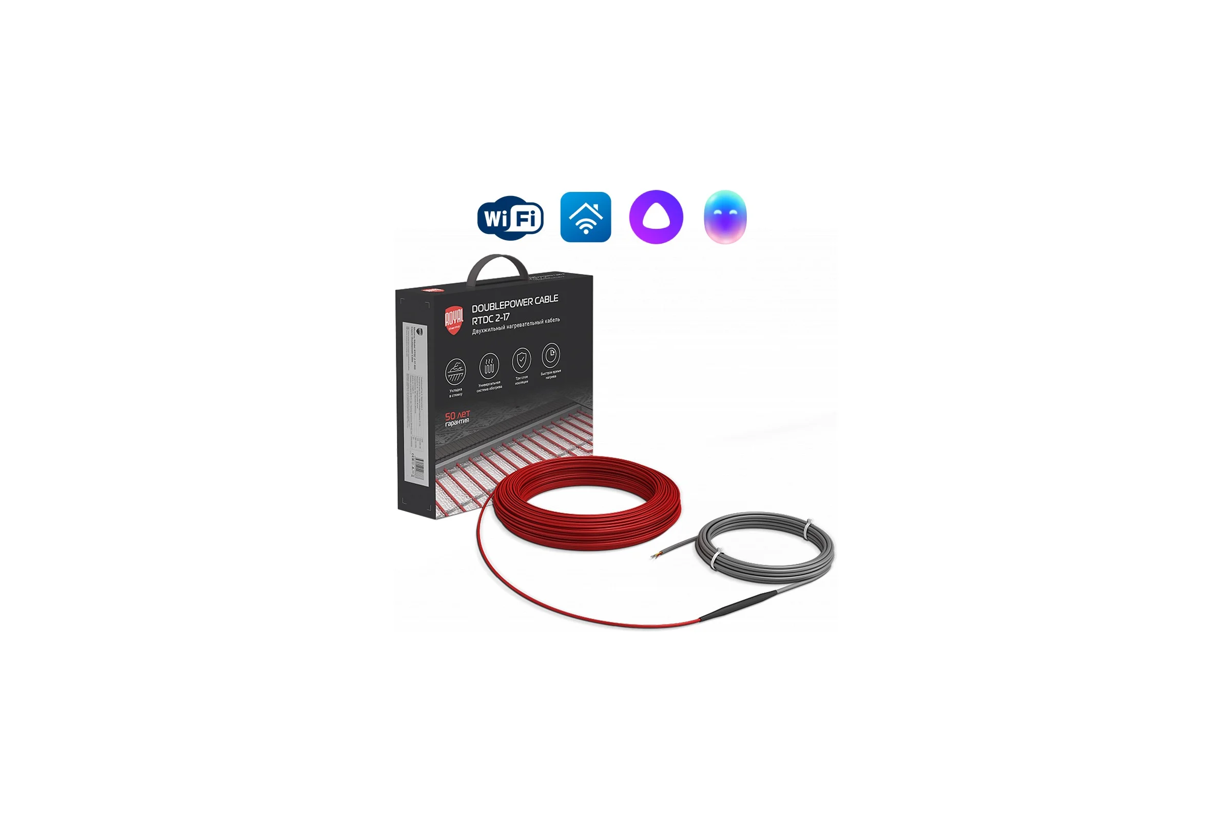 Кабель нагревательный ROYAL THERMO Doublepower Cable RTDC 2-17-300 (комплект) НС-1599075