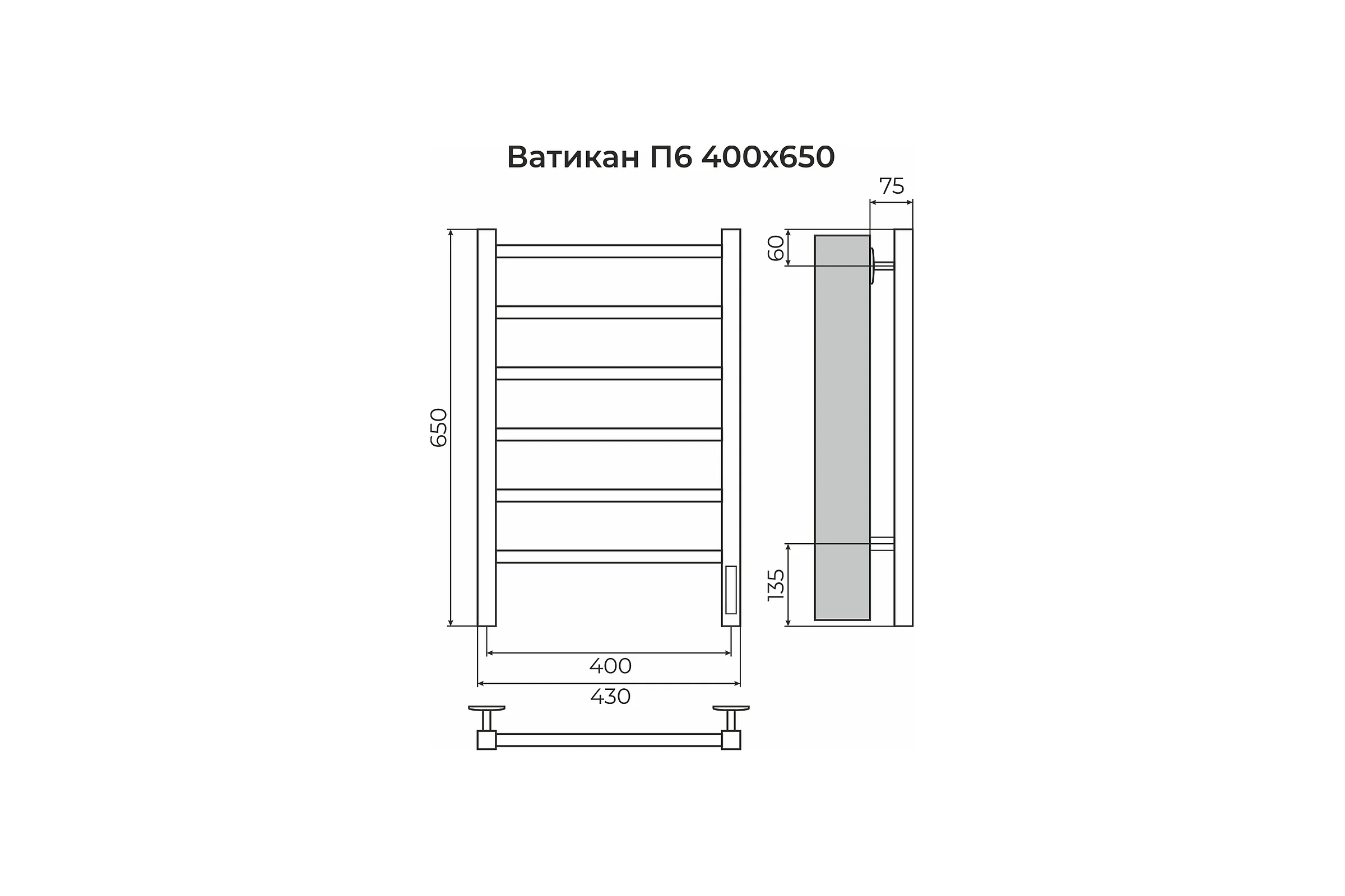 Ватикан Terminus П6 400x650 quick touch 4670078557148
