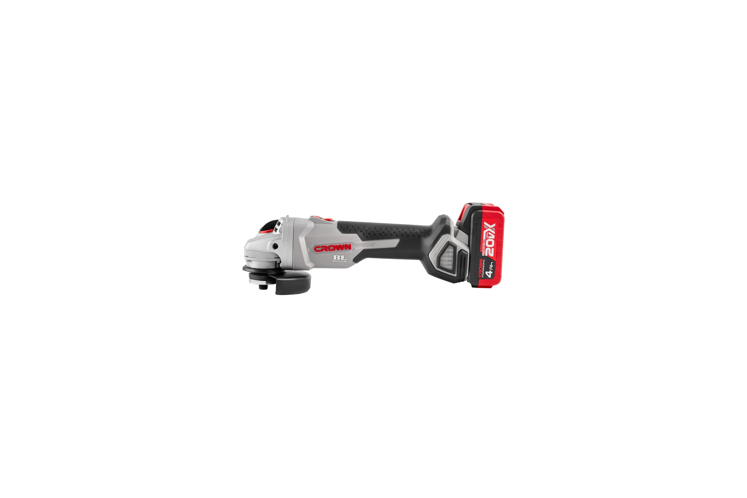 Аккумуляторная углошлифовальная машина CROWN CT23001-125HX-4 BMC