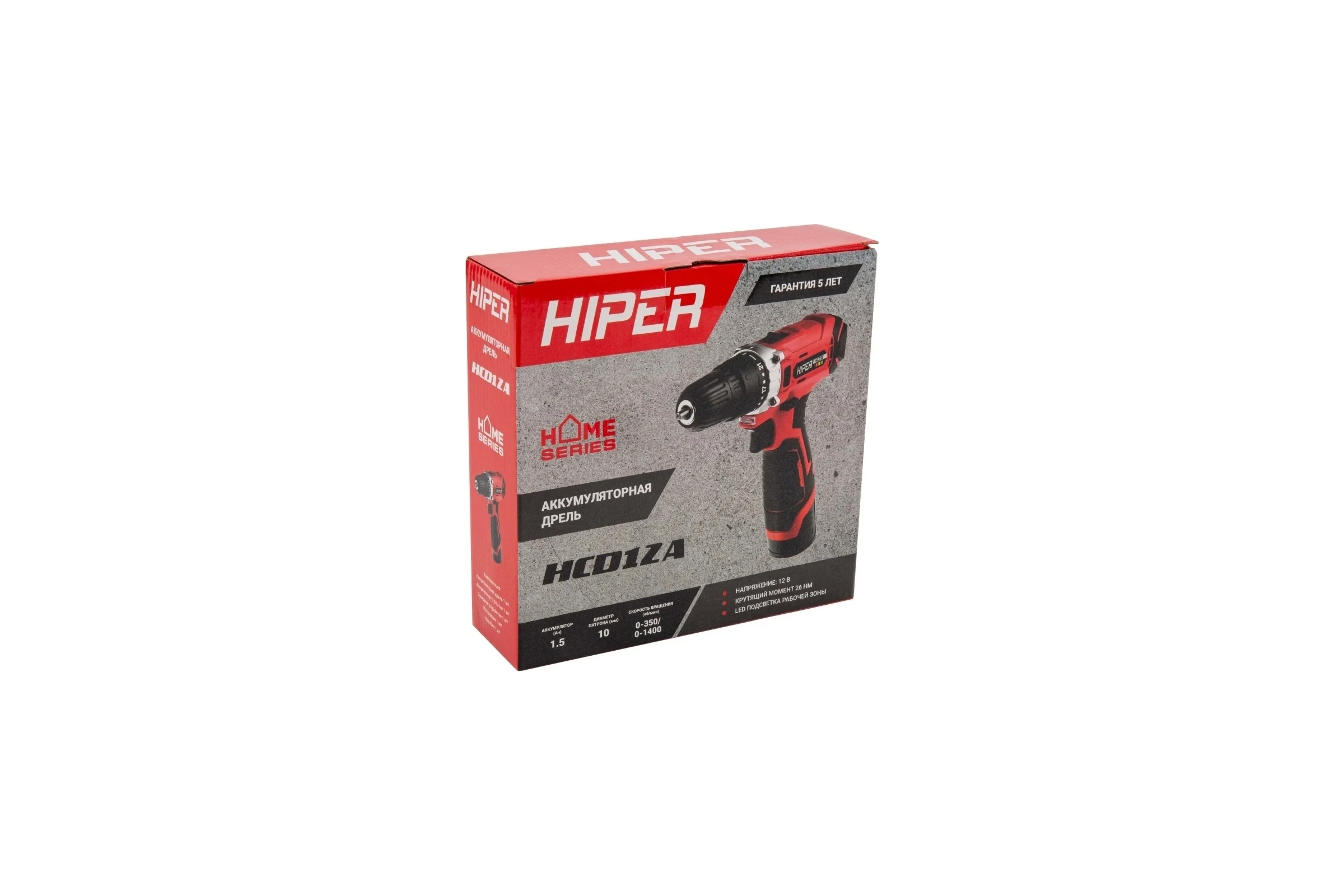 Аккумуляторная дрель-шуруповерт Hiper HCD12A