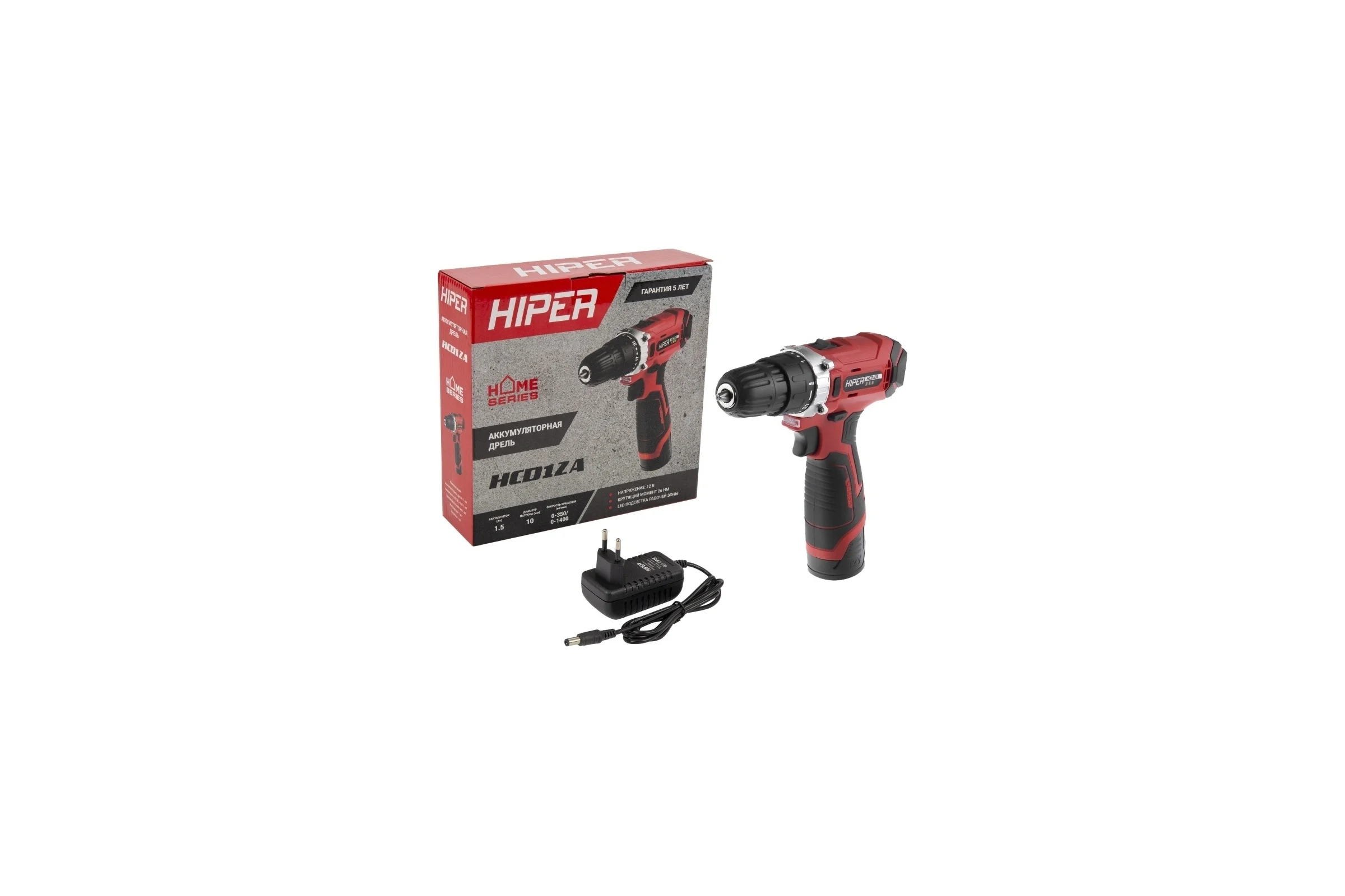 Аккумуляторная дрель-шуруповерт Hiper HCD12A