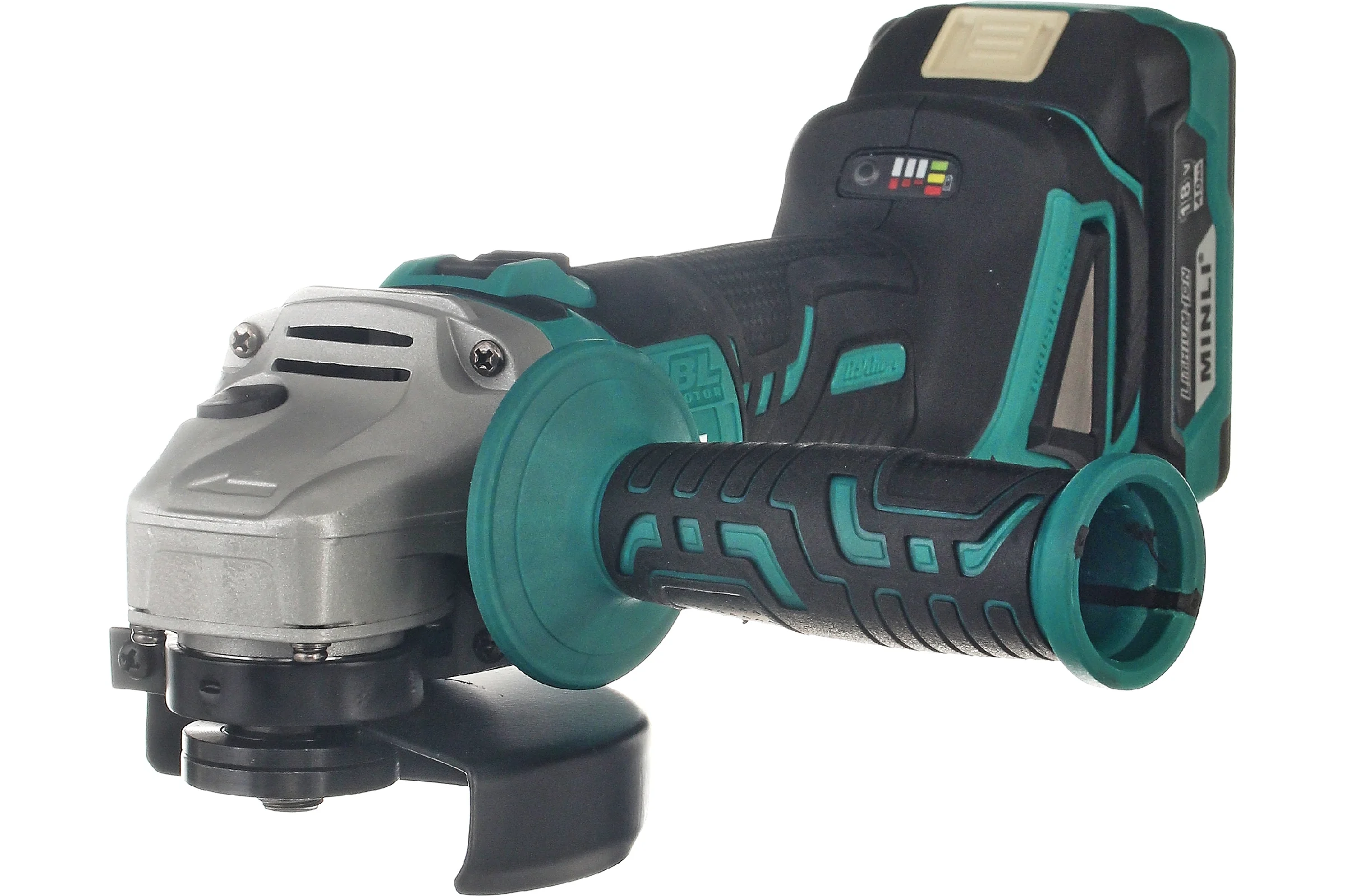 Аккумуляторная бесщеточная угловая шлифмашина MINLI 125mm Li-ion 18Vx2 DC201-4.0A