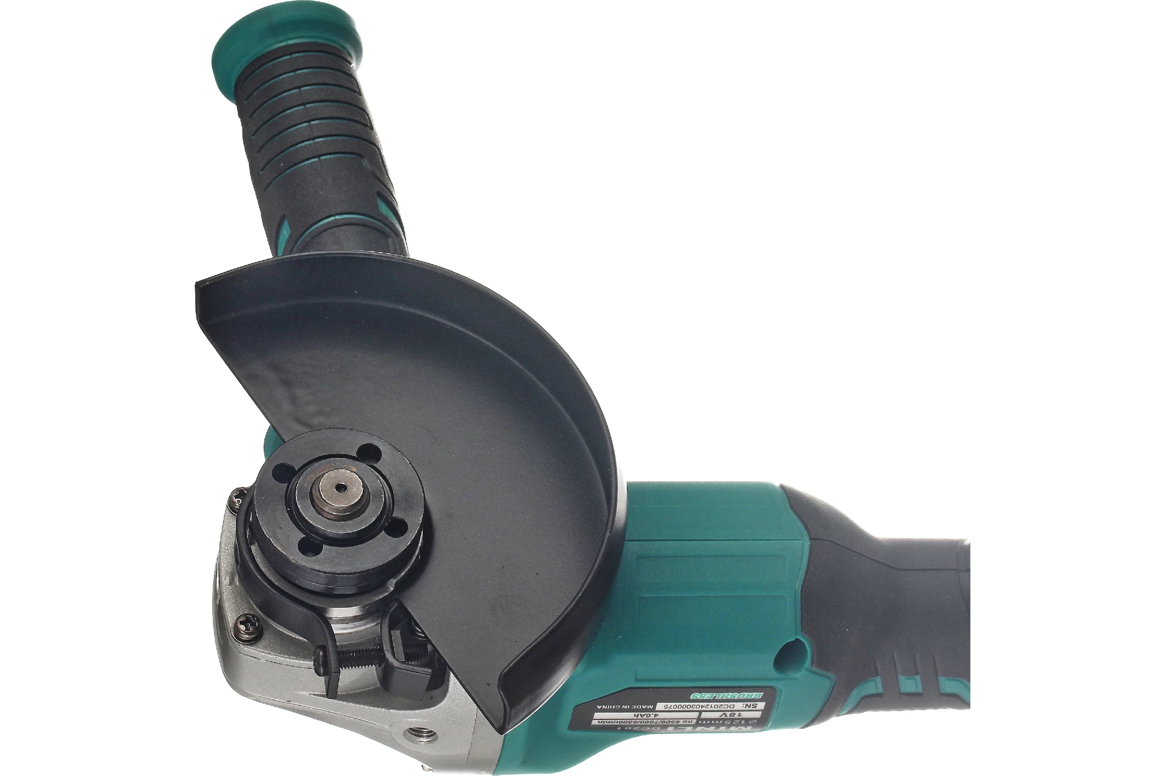 Аккумуляторная бесщеточная угловая шлифмашина MINLI 125mm Li-ion 18Vx2 DC201-4.0A