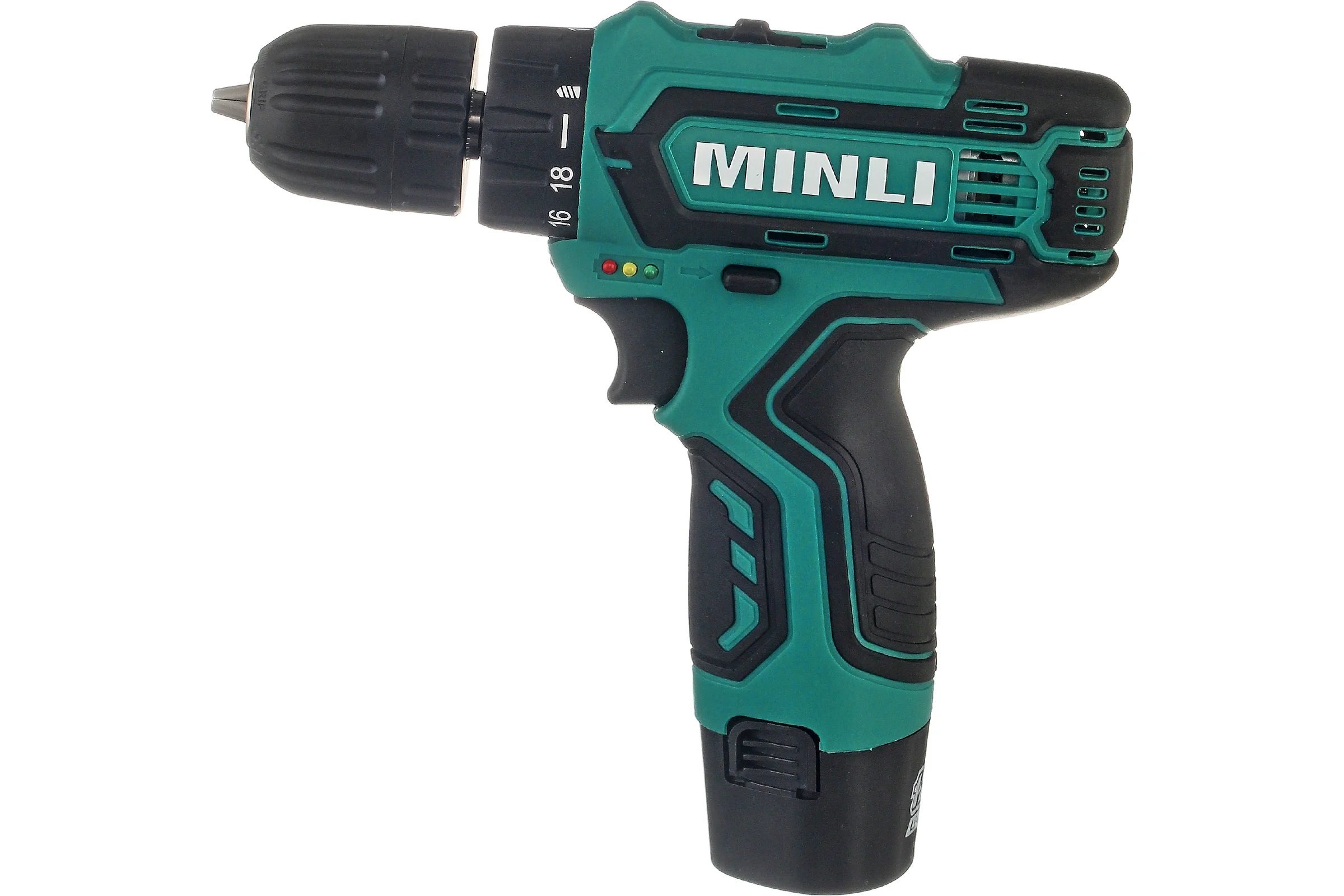 Аккумуляторная дрель-шуруповерт MINLI 10mm 22N.m Li-ion 12Vx2 DC102.2