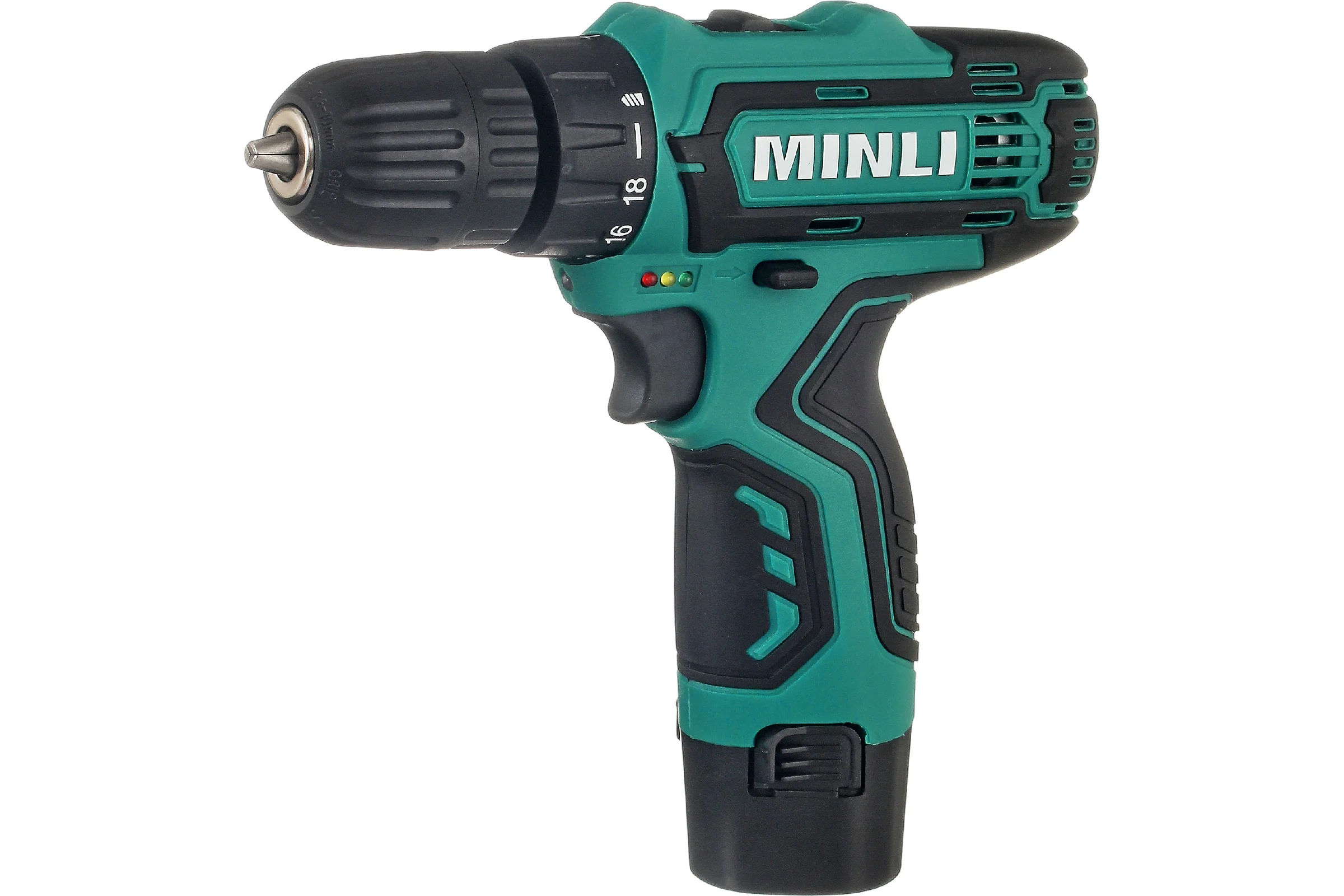 Аккумуляторная дрель-шуруповерт MINLI 10mm 22N.m Li-ion 12Vx2 DC102.2