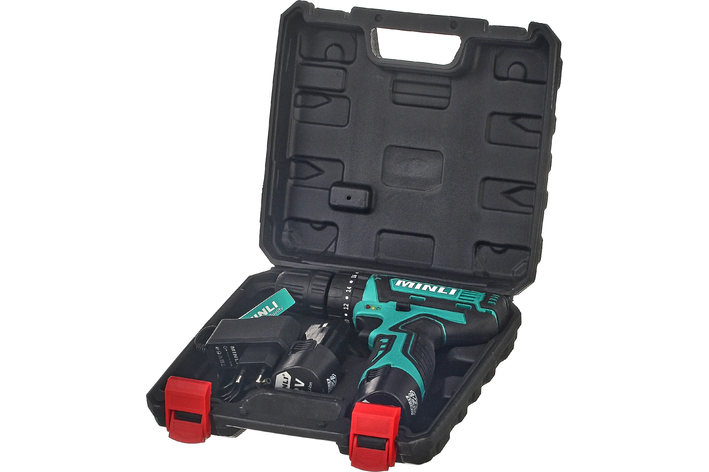 Аккумуляторная дрель-шуруповерт MINLI 10mm 22N.m Li-ion 12Vx2 DC102.3