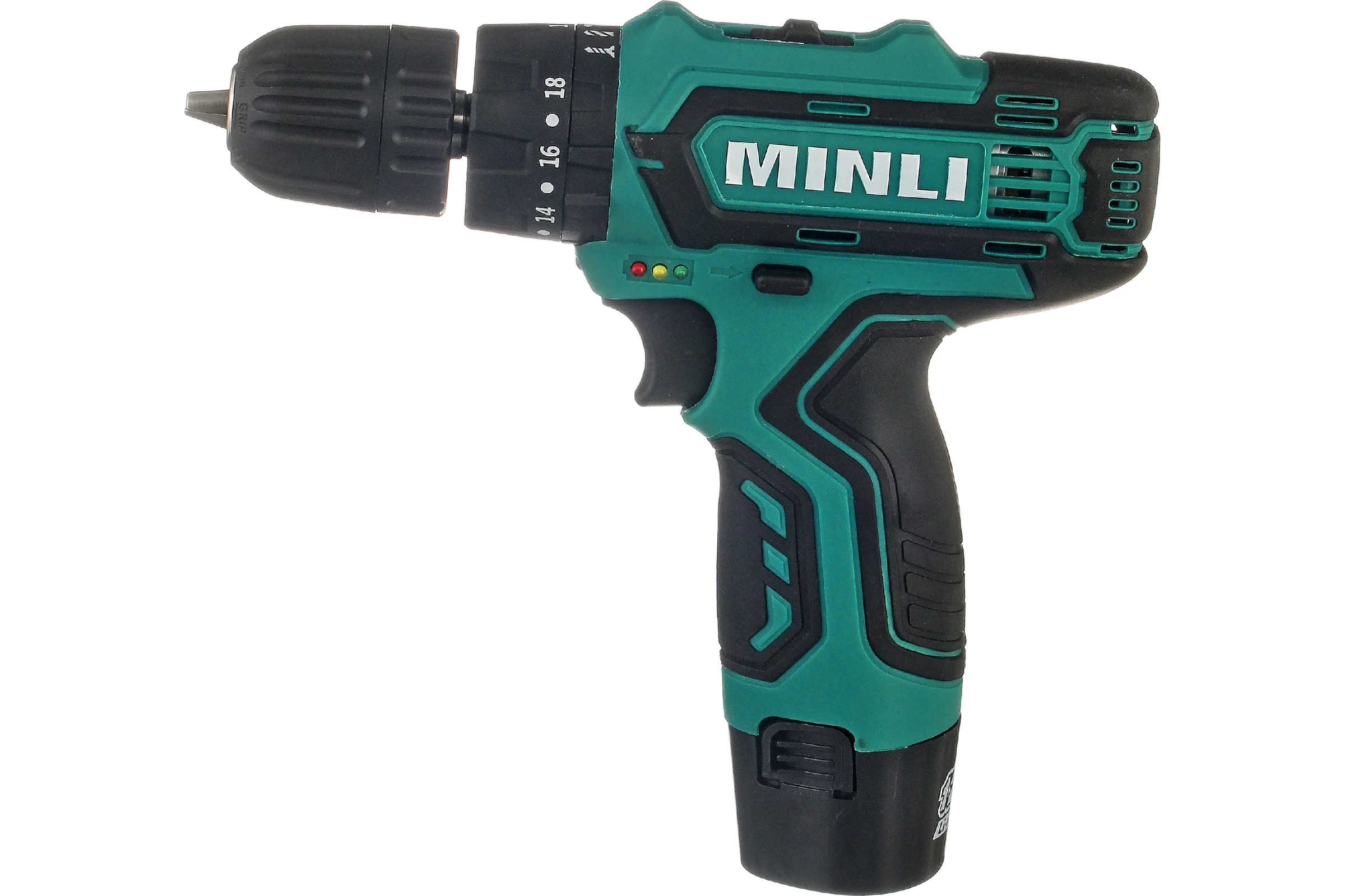 Аккумуляторная дрель-шуруповерт MINLI 10mm 22N.m Li-ion 12Vx2 DC102.3