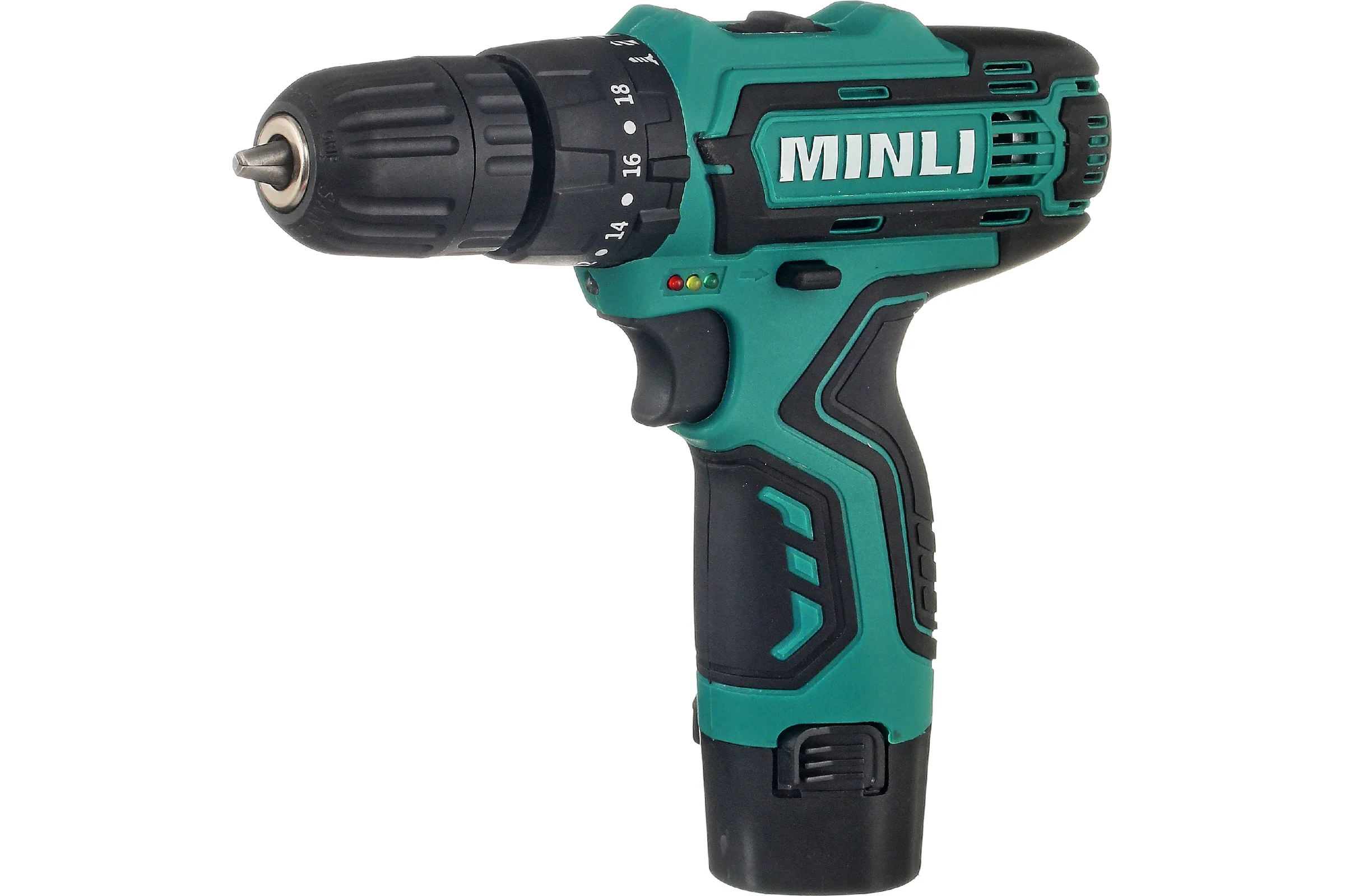 Аккумуляторная дрель-шуруповерт MINLI 10mm 22N.m Li-ion 12Vx2 DC102.3