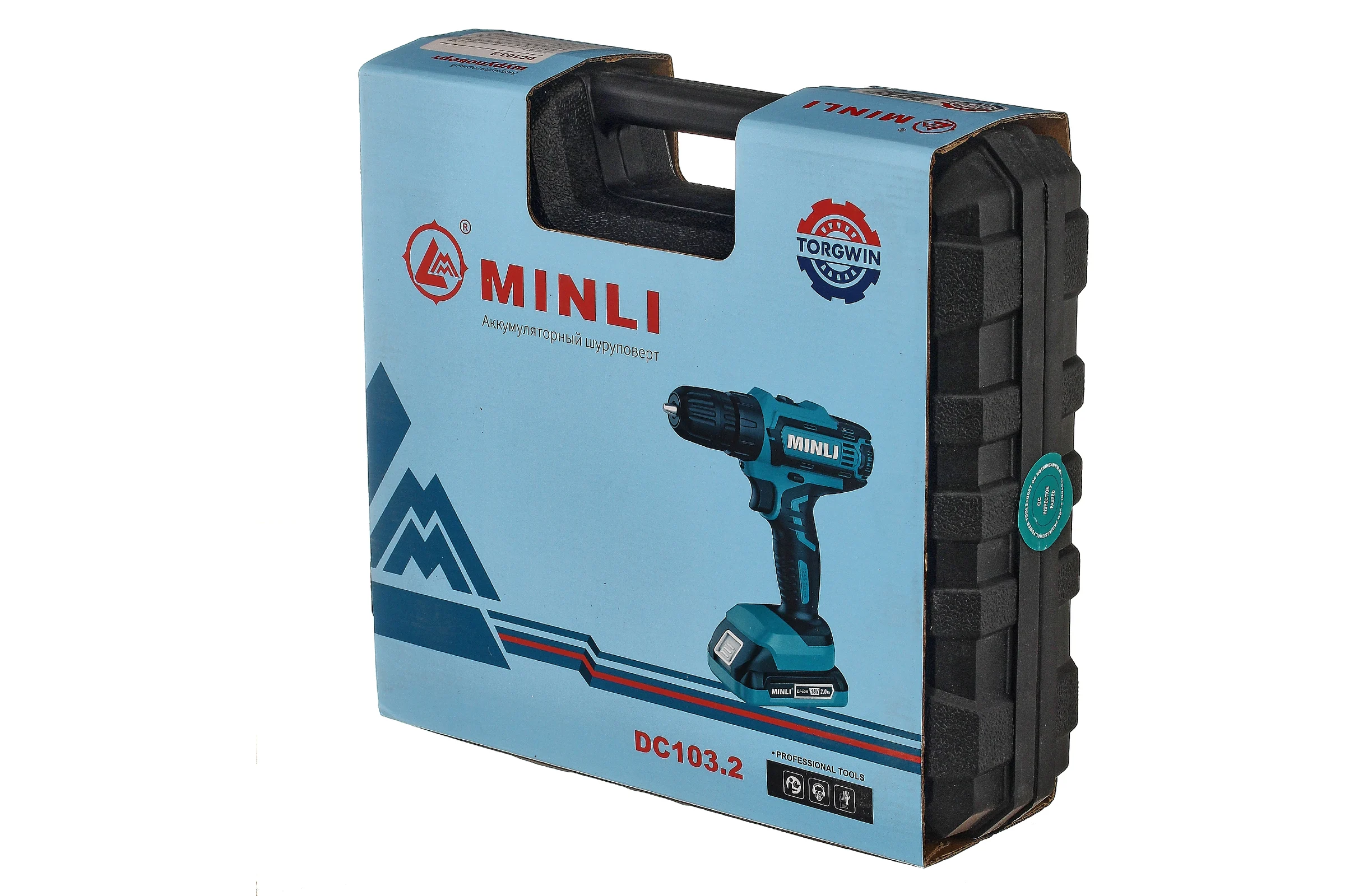 Аккумуляторная дрель-шуруповерт MINLI 10mm 25N.m Li-ion 18Vx2 DC103.2-2.0A