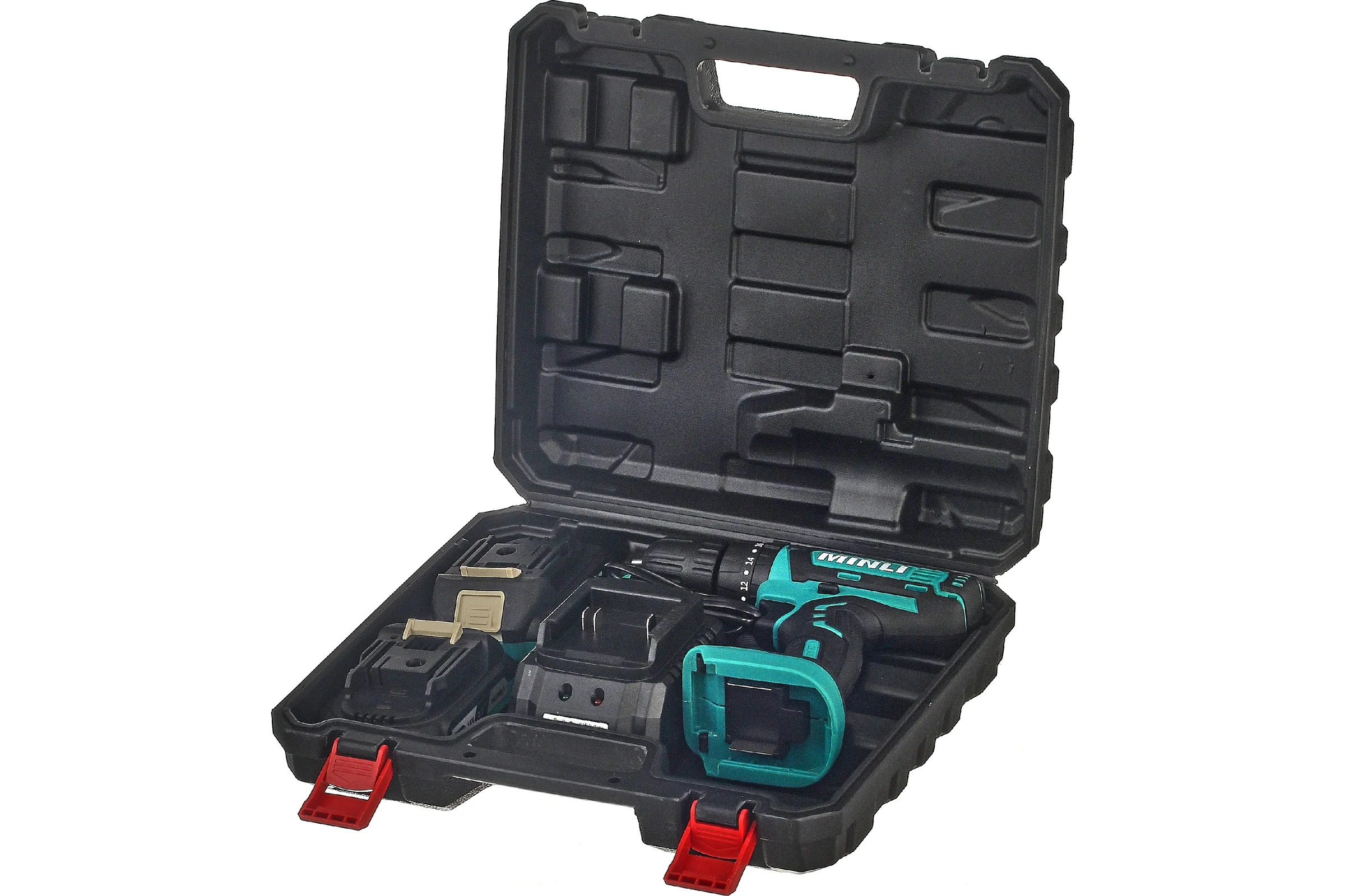 Аккумуляторная ударная дрель-шуруповерт MINLI 10mm 25N.m Li-ion 18Vx2 DC103.3-2.0A
