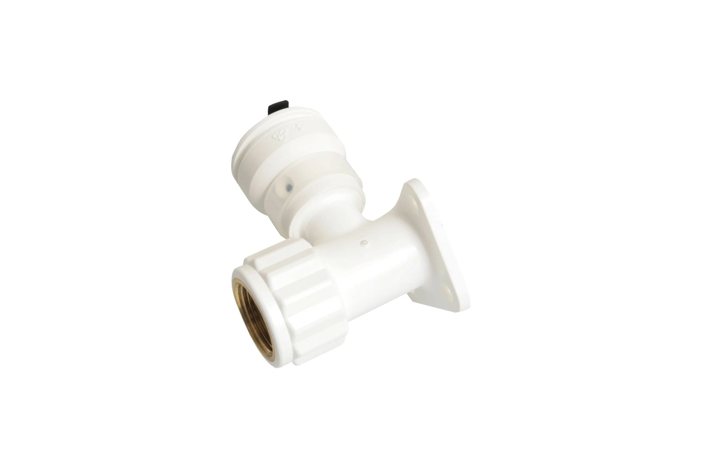 Водорозетка HENCO Vision BP04 ВР, 16x1/2", 56 мм, с черной заглушкой 2SK-1604BP