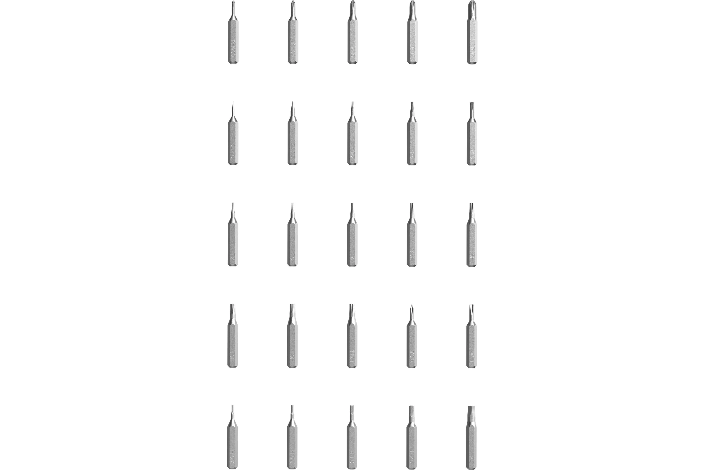 Аккумуляторная отвёртка с набором бит HOTO Precision Screwdriver ADV (серый, QWLSA001) HFE0013GL