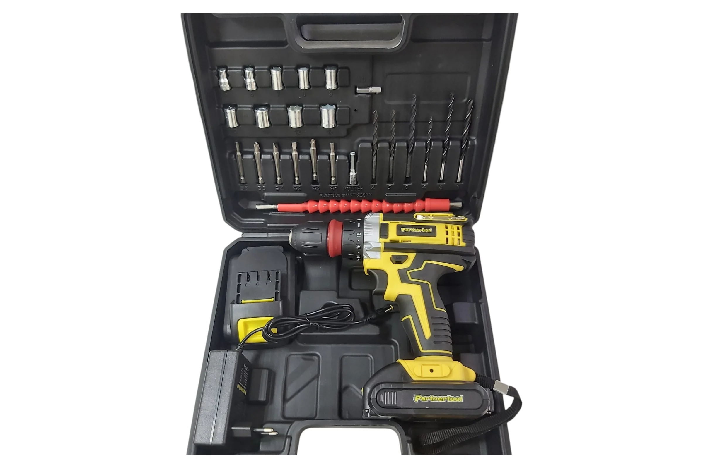 Дрель шуруповерт аккумуляторная PARTNERTOOL PCD-18CSET