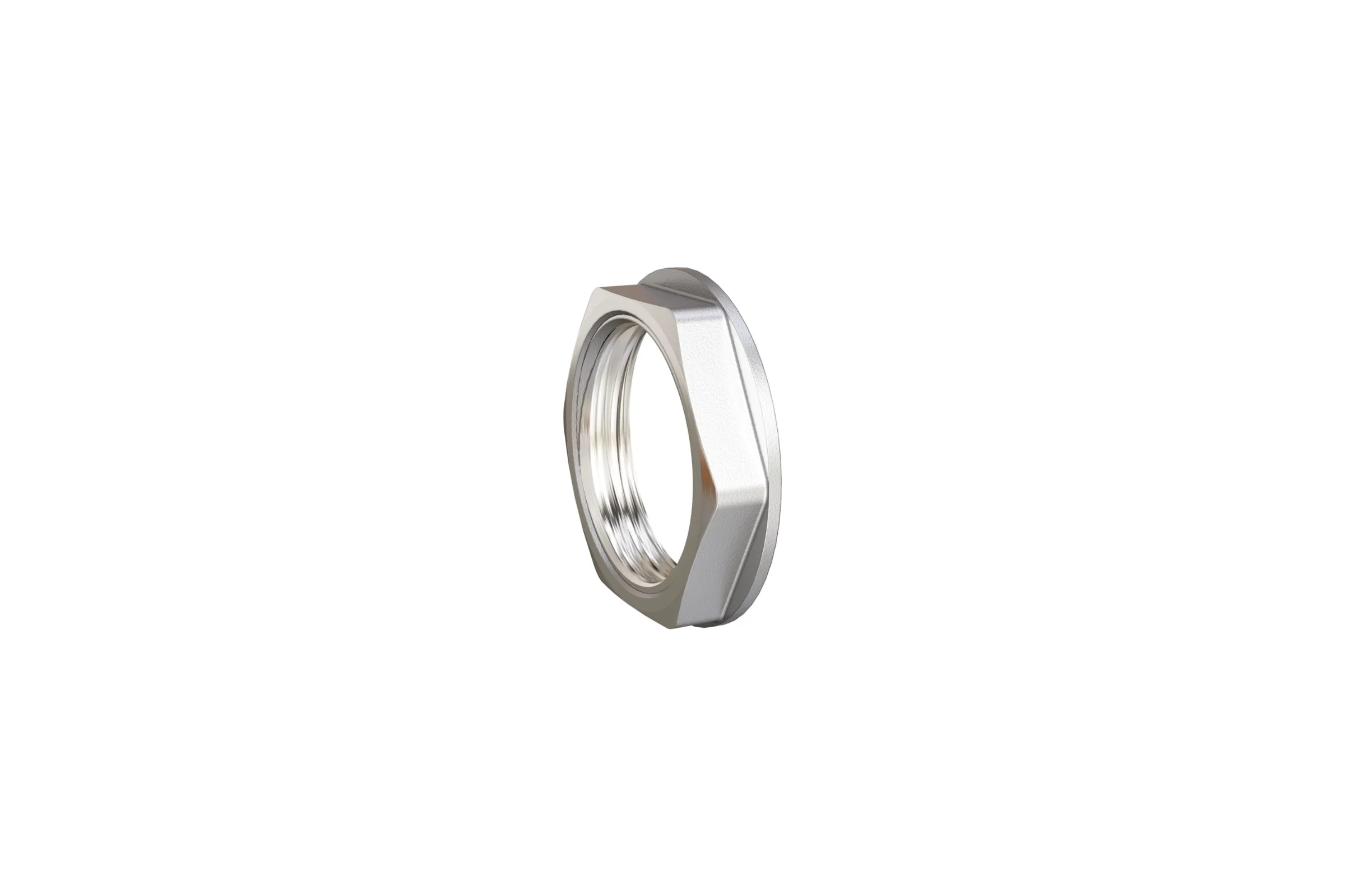 Контргайка LD PRIDE DN20 (3/4") латунь никель с биркой LD.67.518.20