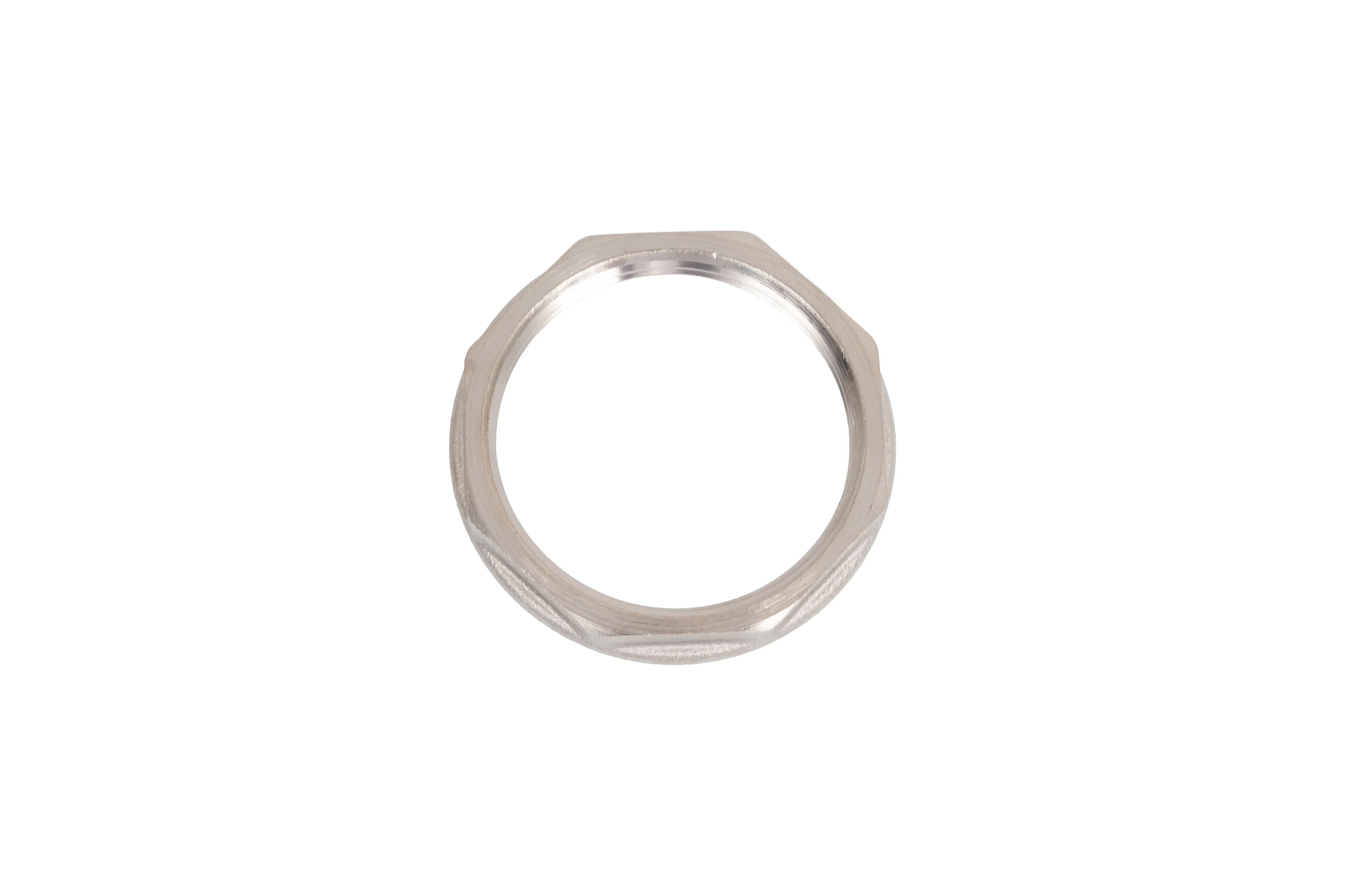 Контргайка LD PRIDE DN32 (1 1/4") латунь никель с биркой LD.67.518.32