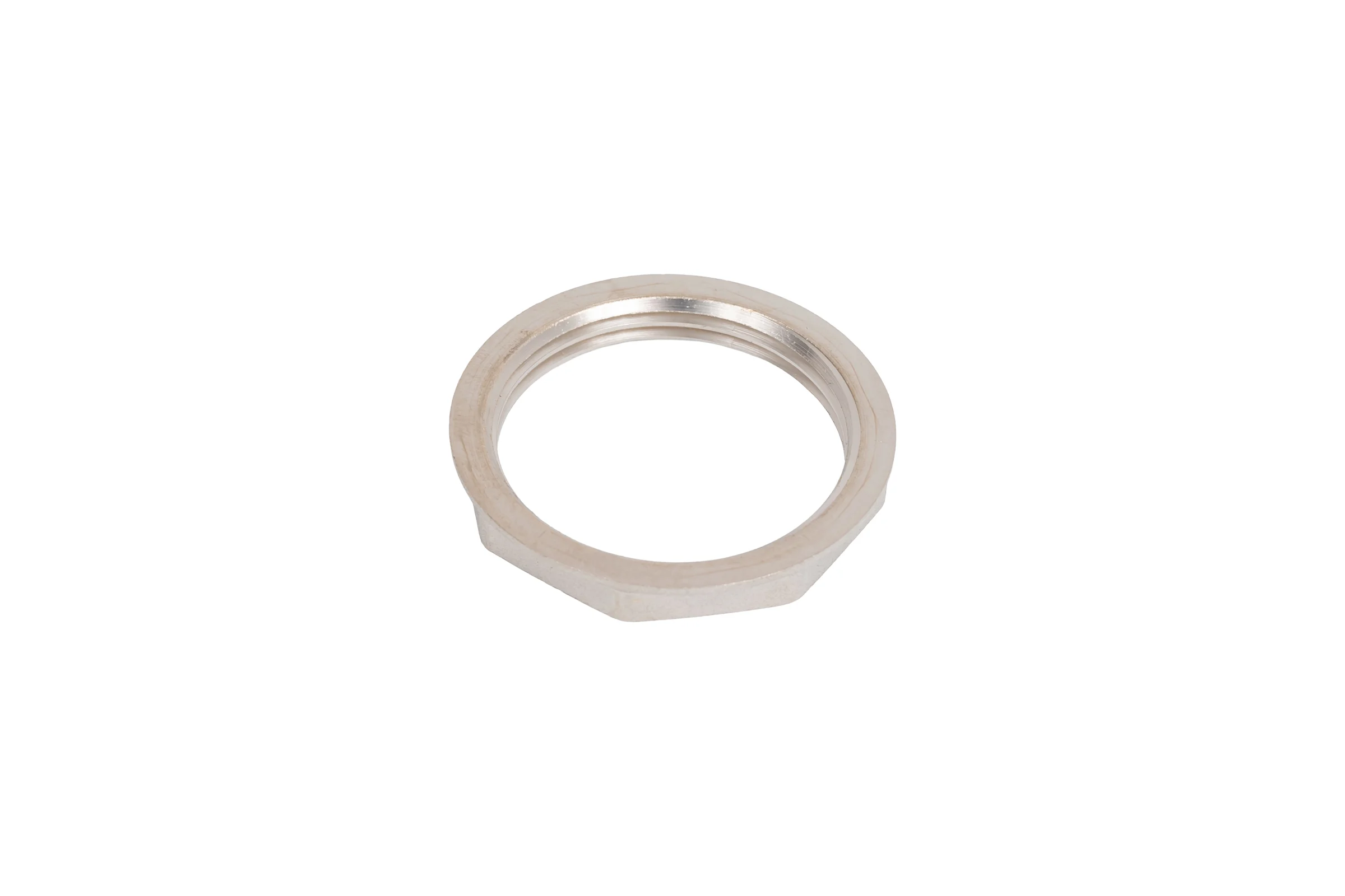 Контргайка LD PRIDE DN32 (1 1/4") латунь никель с биркой LD.67.518.32