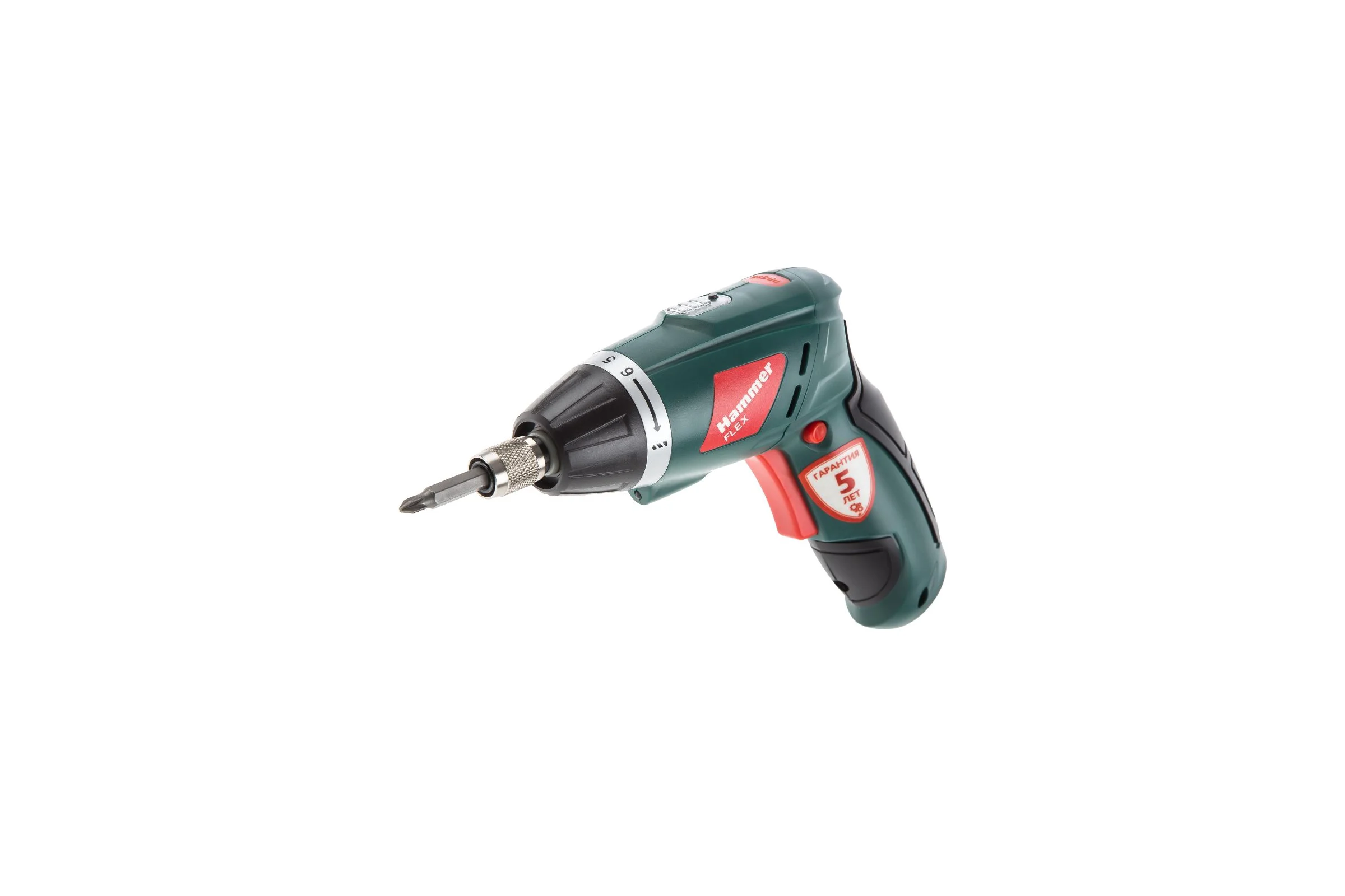 Аккумуляторная отвертка HAMMER Flex ACD3.6Li USB с набором бит 545454