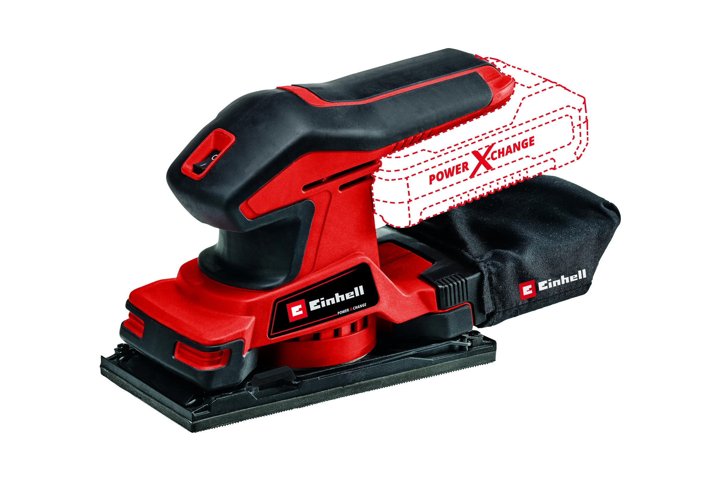 Аккумуляторная вибрационная шлифмашина  Einhell PXC TC-OS 18/187 Li-Solo 4460725
