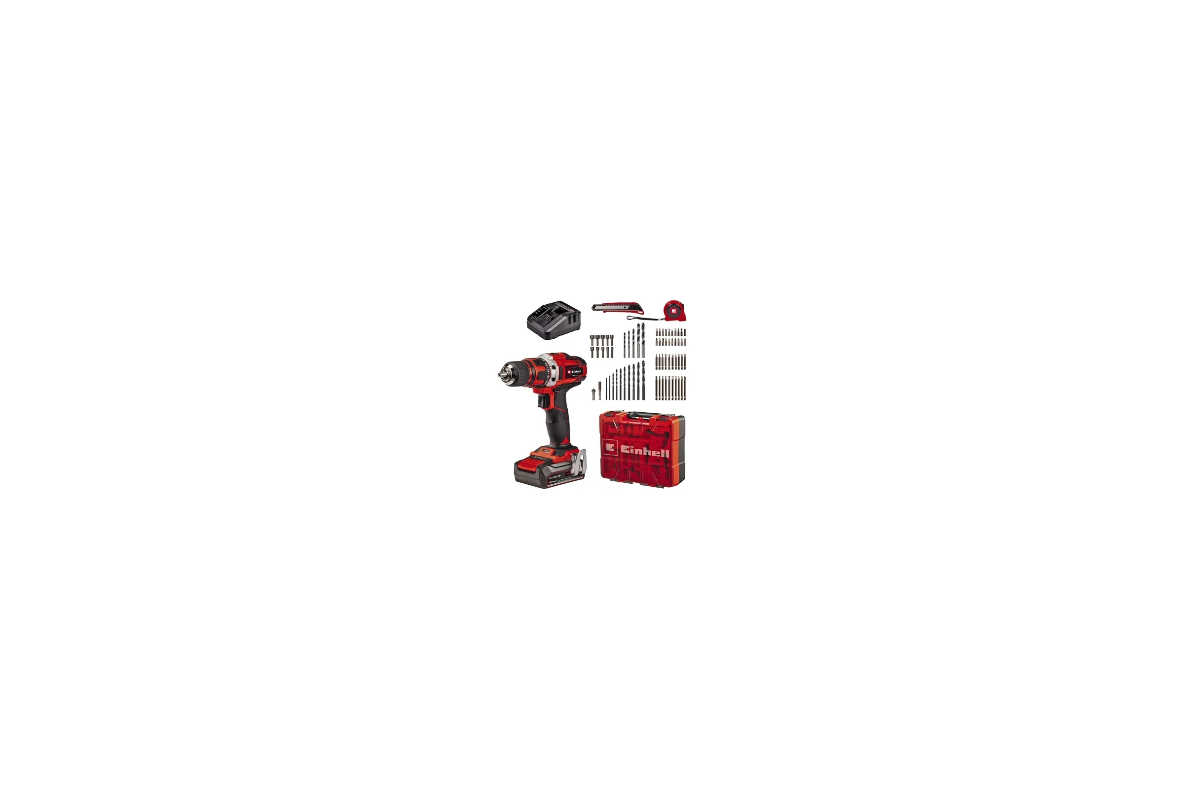 Аккумуляторная дрель Einhell PXC TE-CD 18/40 Li +69 (1x2,5Ah) 4513955