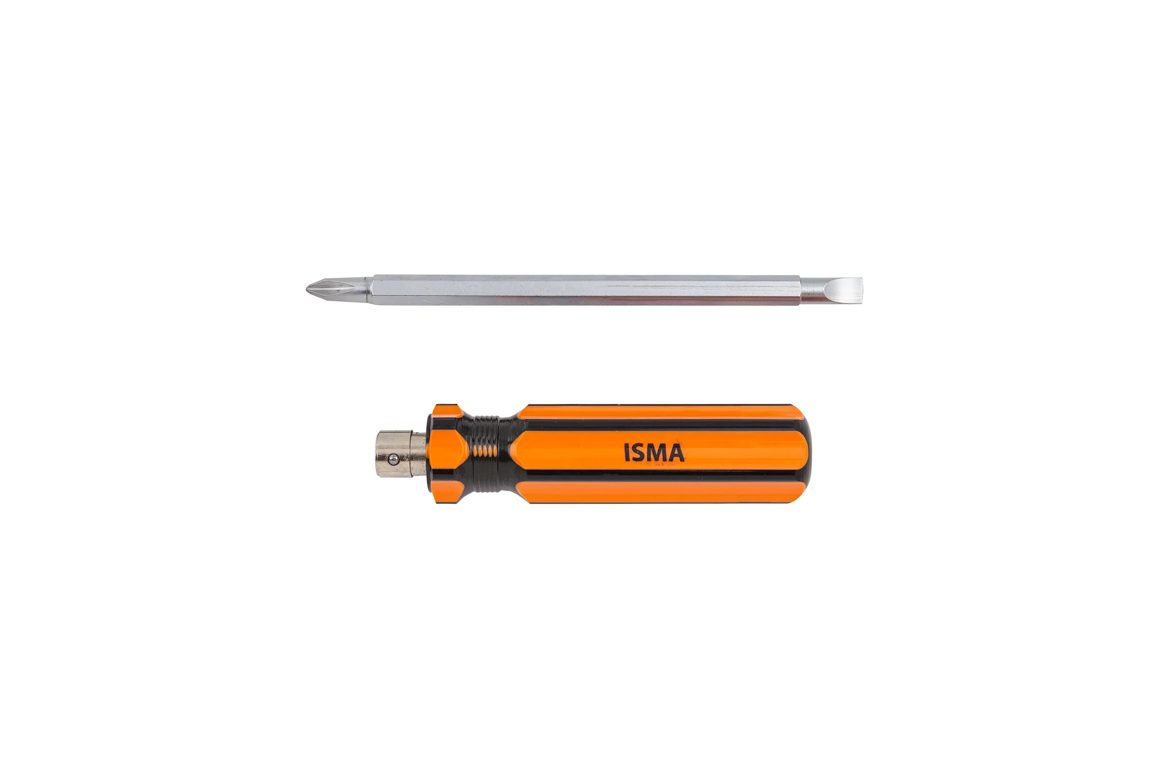 Отвертка с переставным наконечником ISMA 160 мм (SL6, PH2) ISMA-61602(45705)