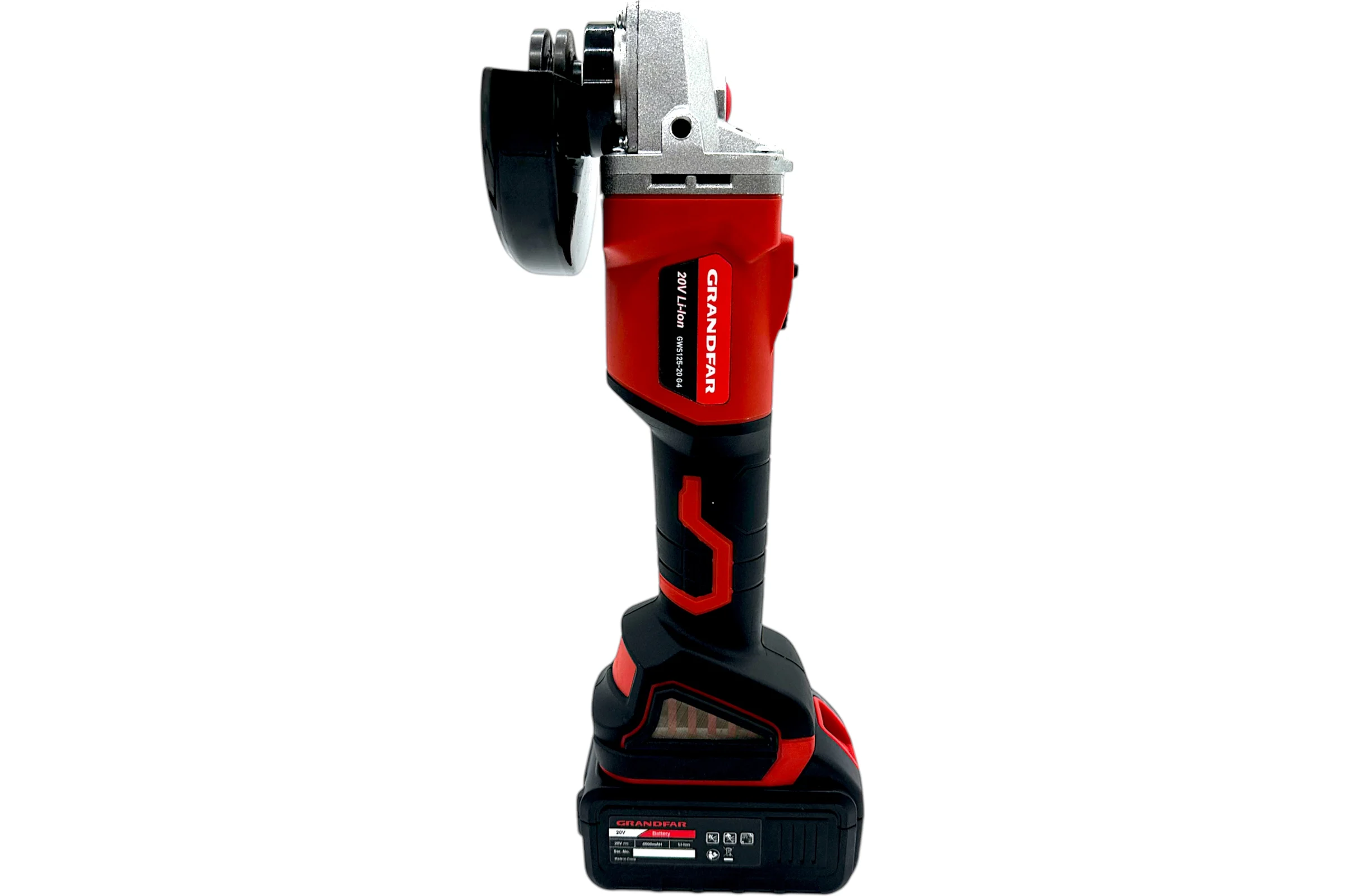 Аккумуляторная угловая шлифмашина GRANDFAR бесщеточная GWS125-20G4