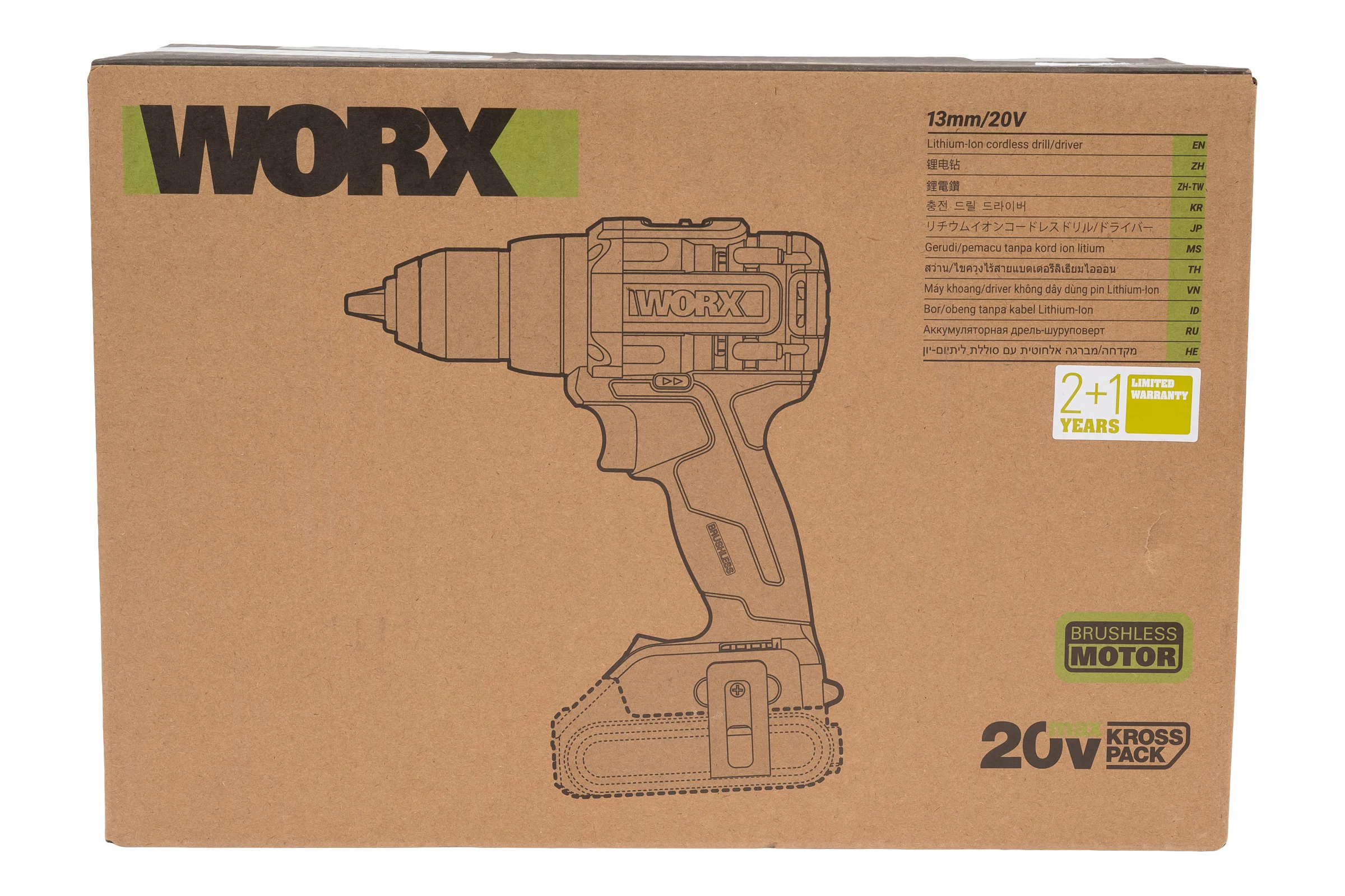 Аккумуляторная дрель-шуруповерт WORX Professional WU193.91
