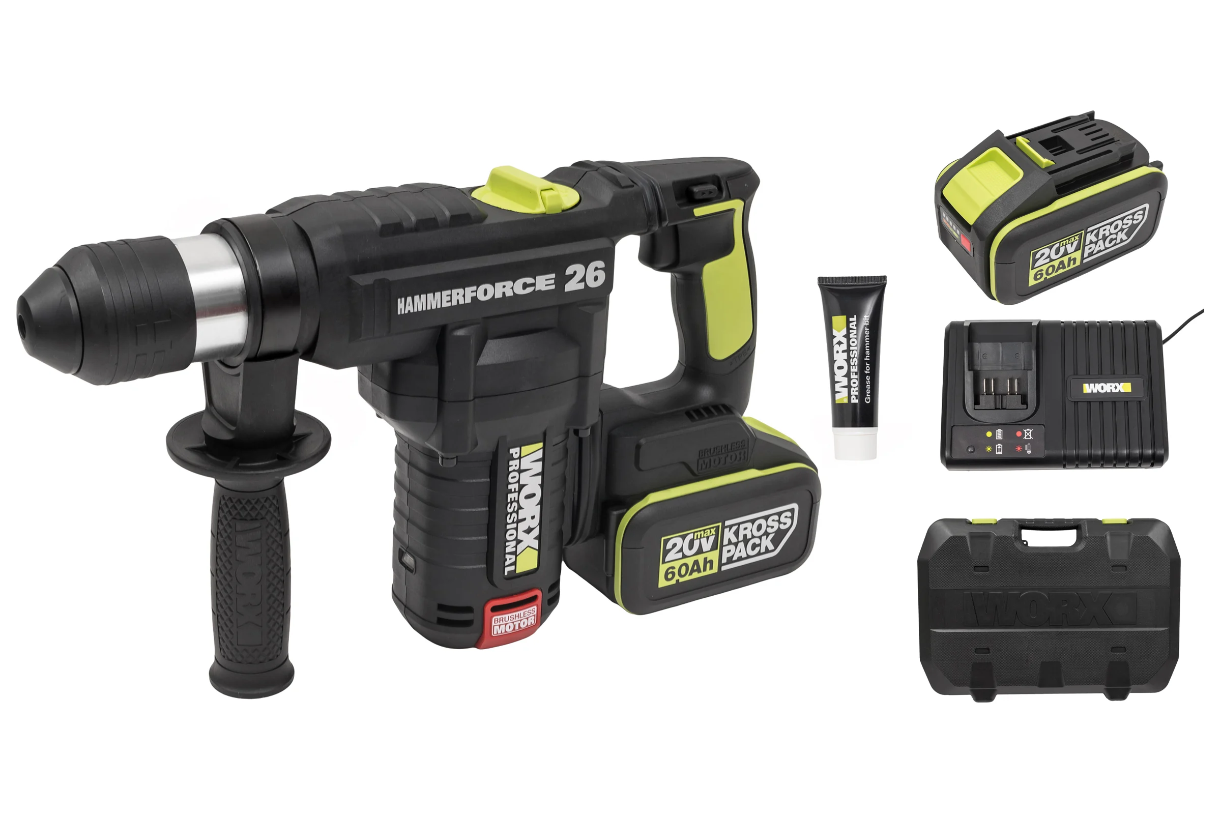 Аккумуляторный перфоратор WORX Professional WU399.2