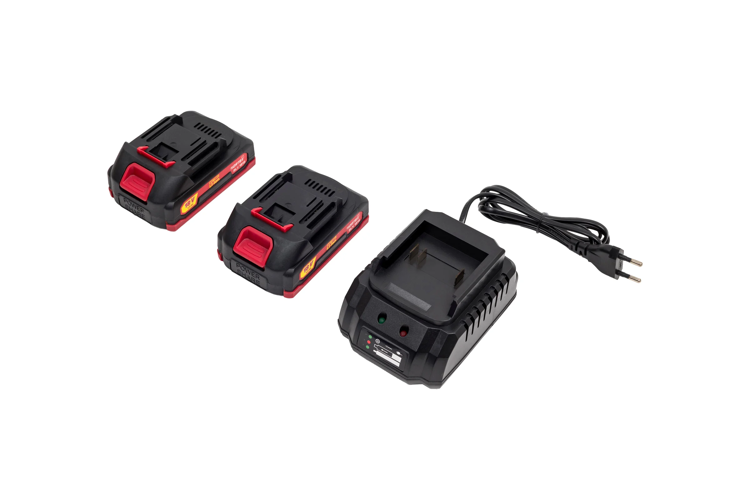 Аккумуляторная бесщеточная дрель-шуруповерт WORTEX LX BD 1815-1 Li 18В, 45 Нм, 2*1.5 Ач, патрон 10 мм, 1333697