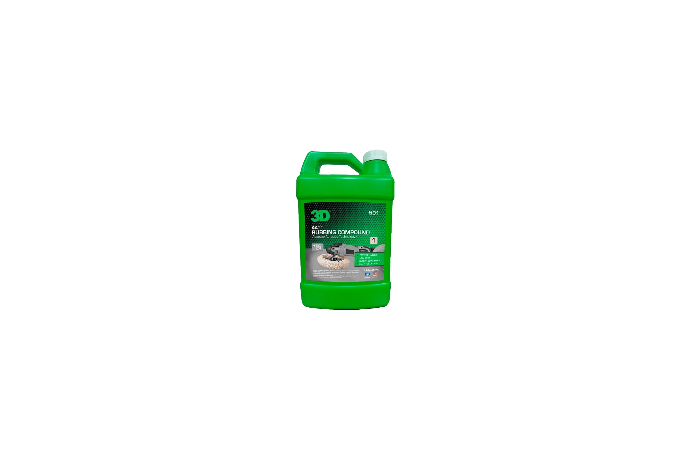 Абразивная паста AAT 501 Rubbing Compound 501G01 3.78 л 3D 020561