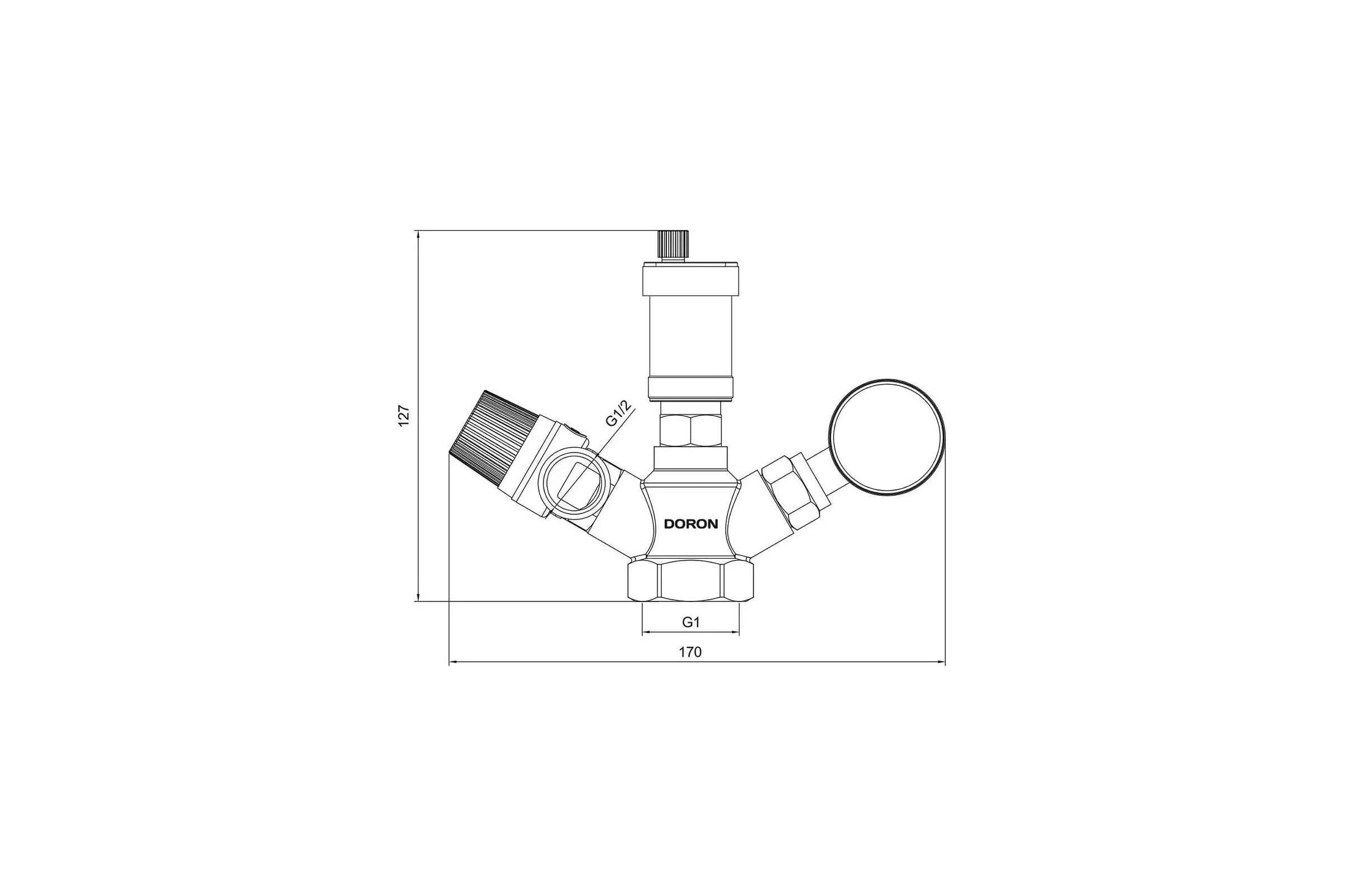 Группа безопасности для котла Doron 1", 1.5 бар, МИНИ 016199
