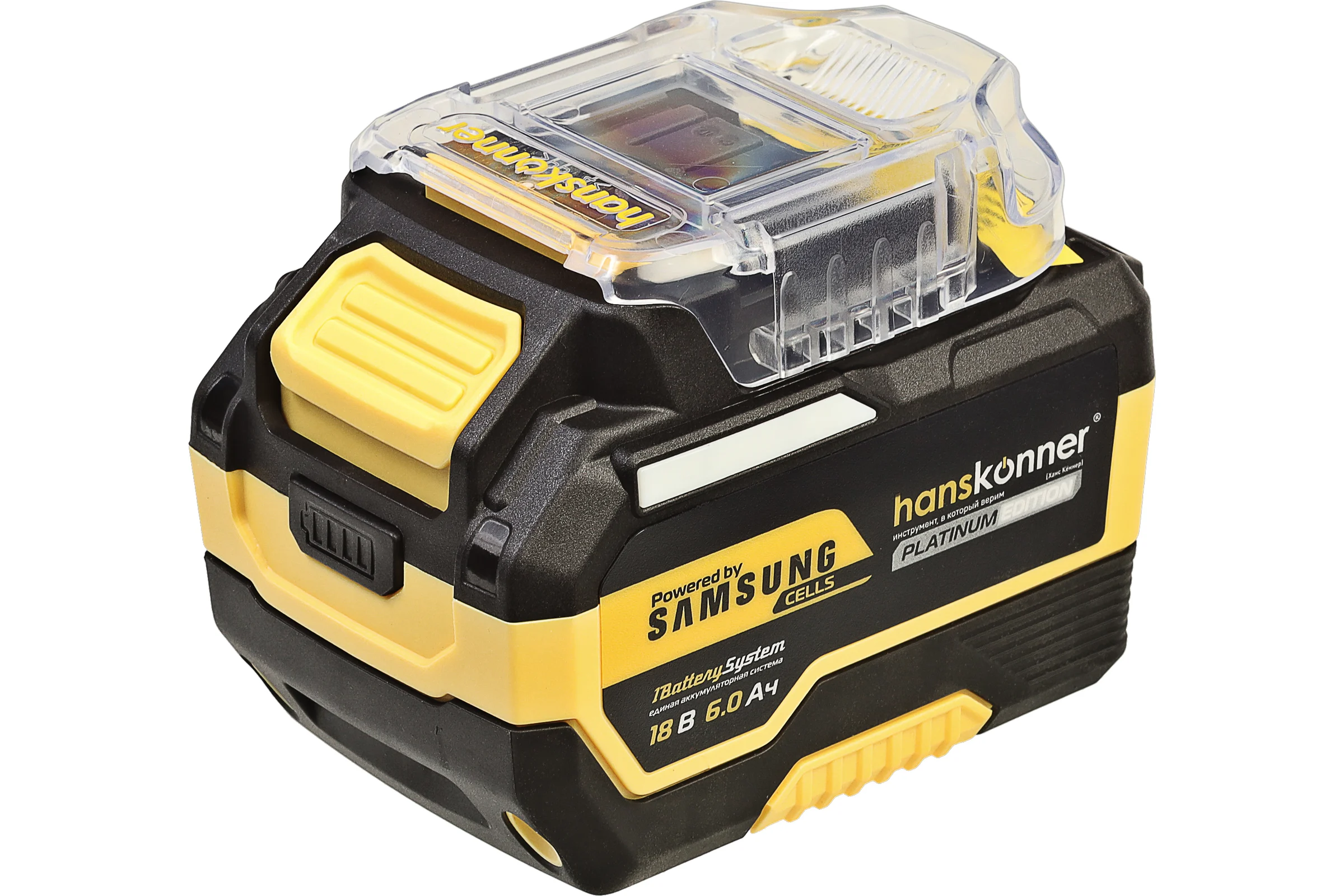 Аккумулятор Hanskonner 18 В, 1BatterySystem, 6.0 Ач HBP2006PRO