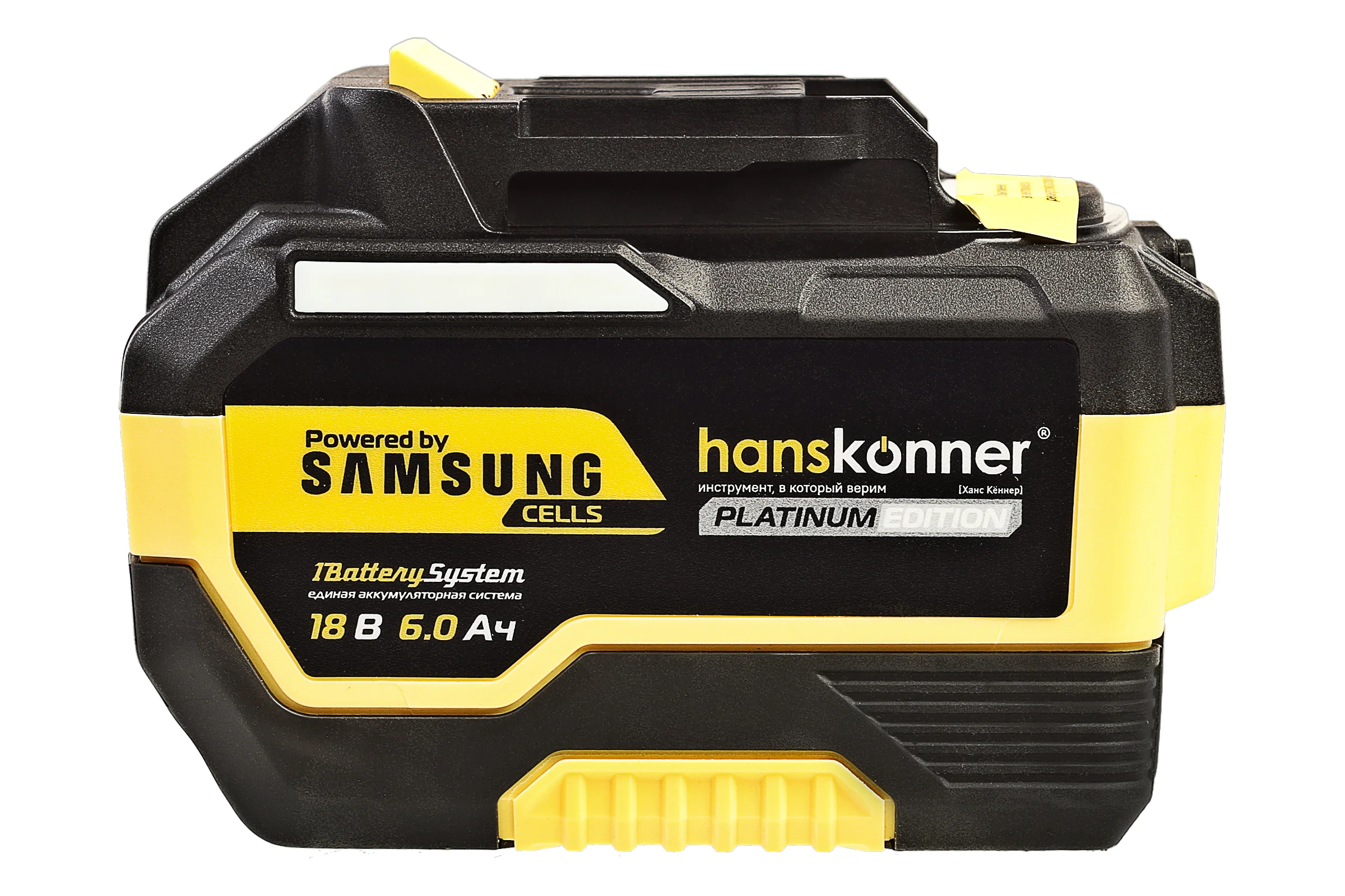Аккумулятор Hanskonner 18 В, 1BatterySystem, 6.0 Ач HBP2006PRO