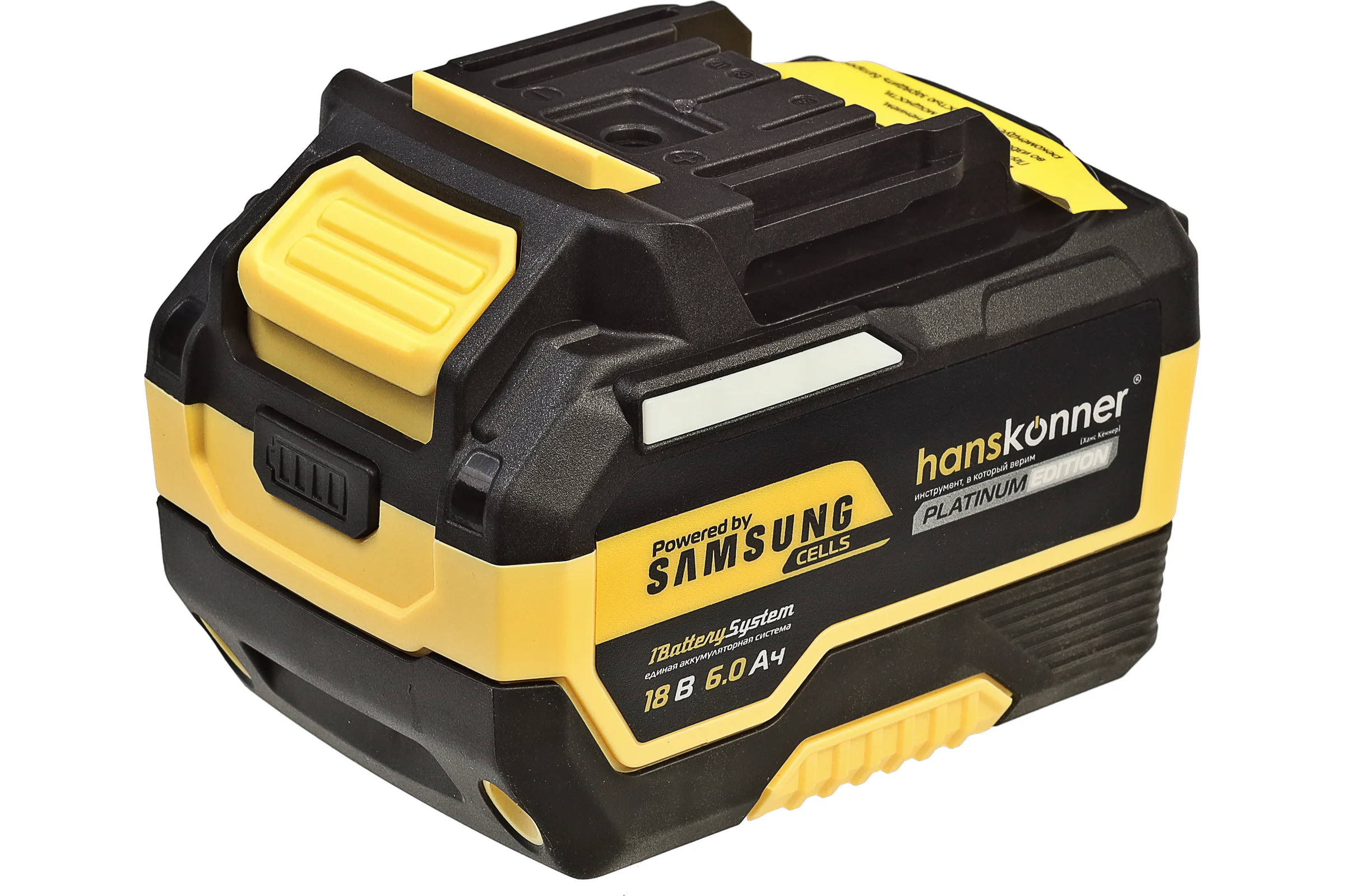 Аккумулятор Hanskonner 18 В, 1BatterySystem, 6.0 Ач HBP2006PRO