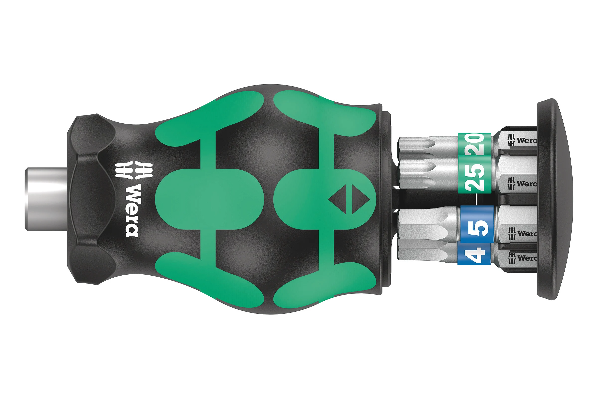 WERA Kraftform Kompakt Stubby Magazin 3 короткая ручка-битодержатель с битами, 6 предметов WE-008875