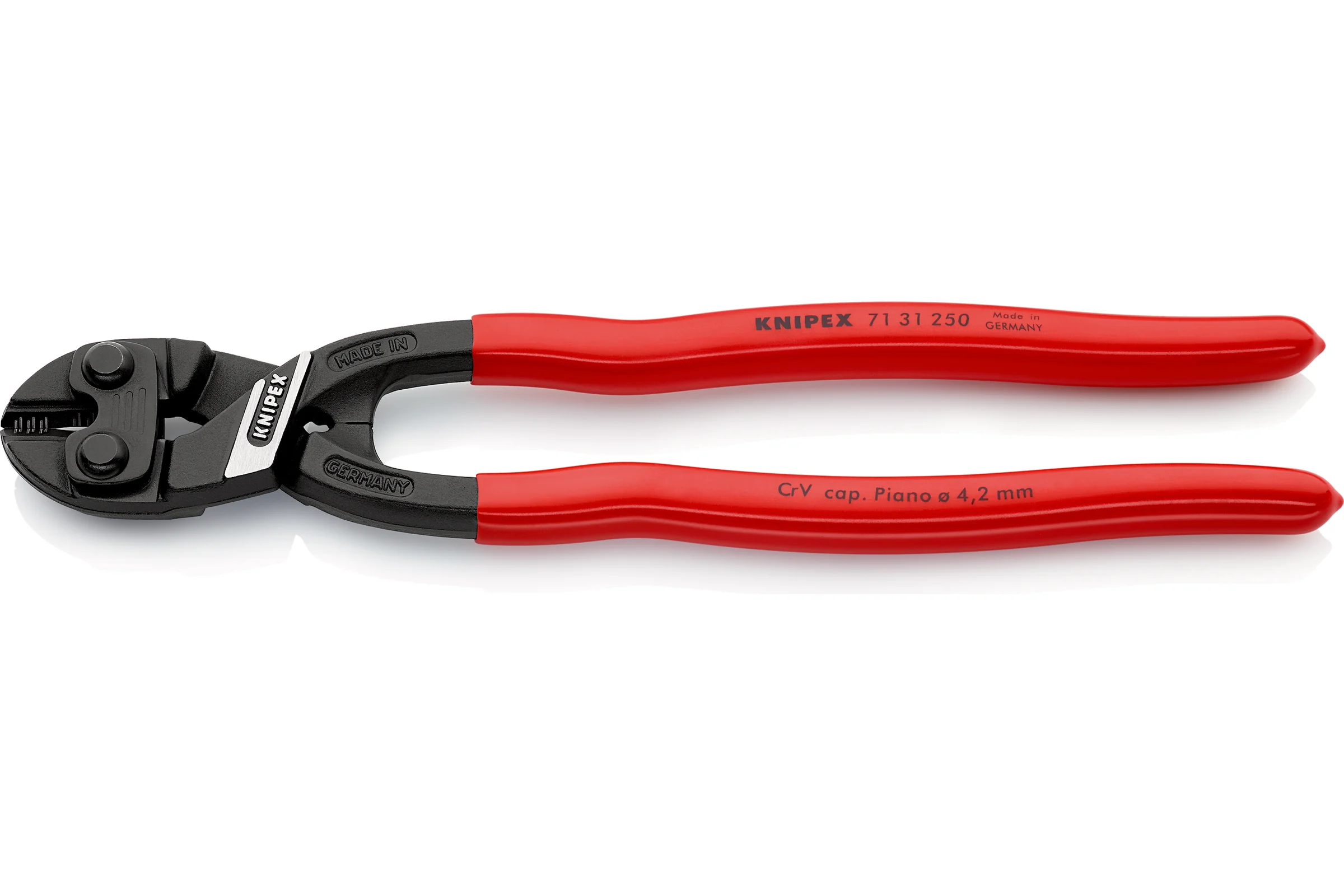Болторез Knipex, CoBolt XL, компактный, 250 мм, черный, 1К ручки, KN-7131250SB