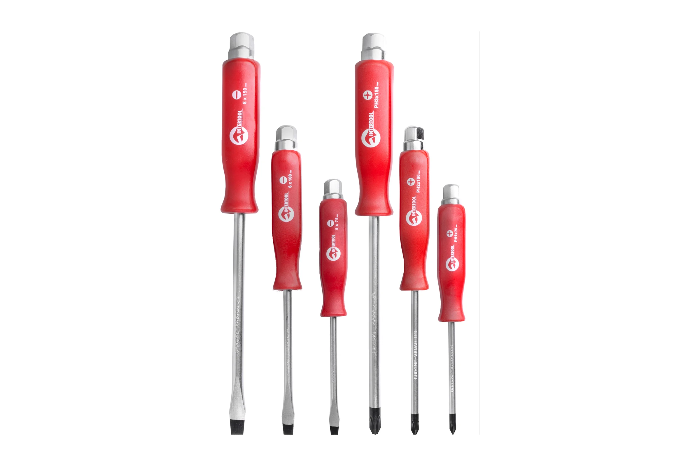 Набор ударных отверток INTERTOOL 6шт HT-0403