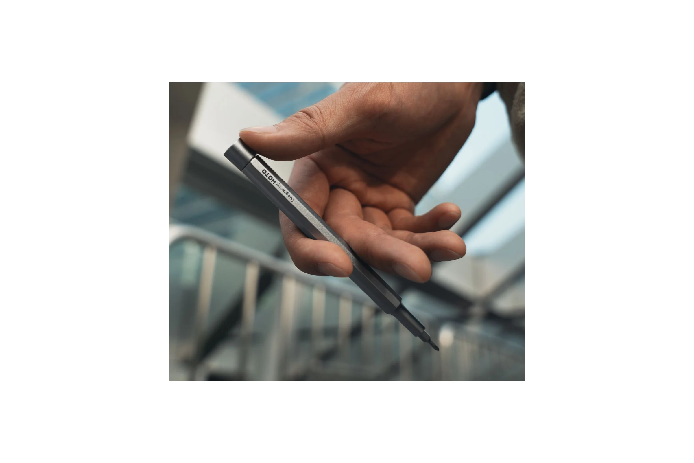 Карманная отвёртка с набором бит HOTO Pocket Precision Screwdriver SE (серебристый) HFT0003GL