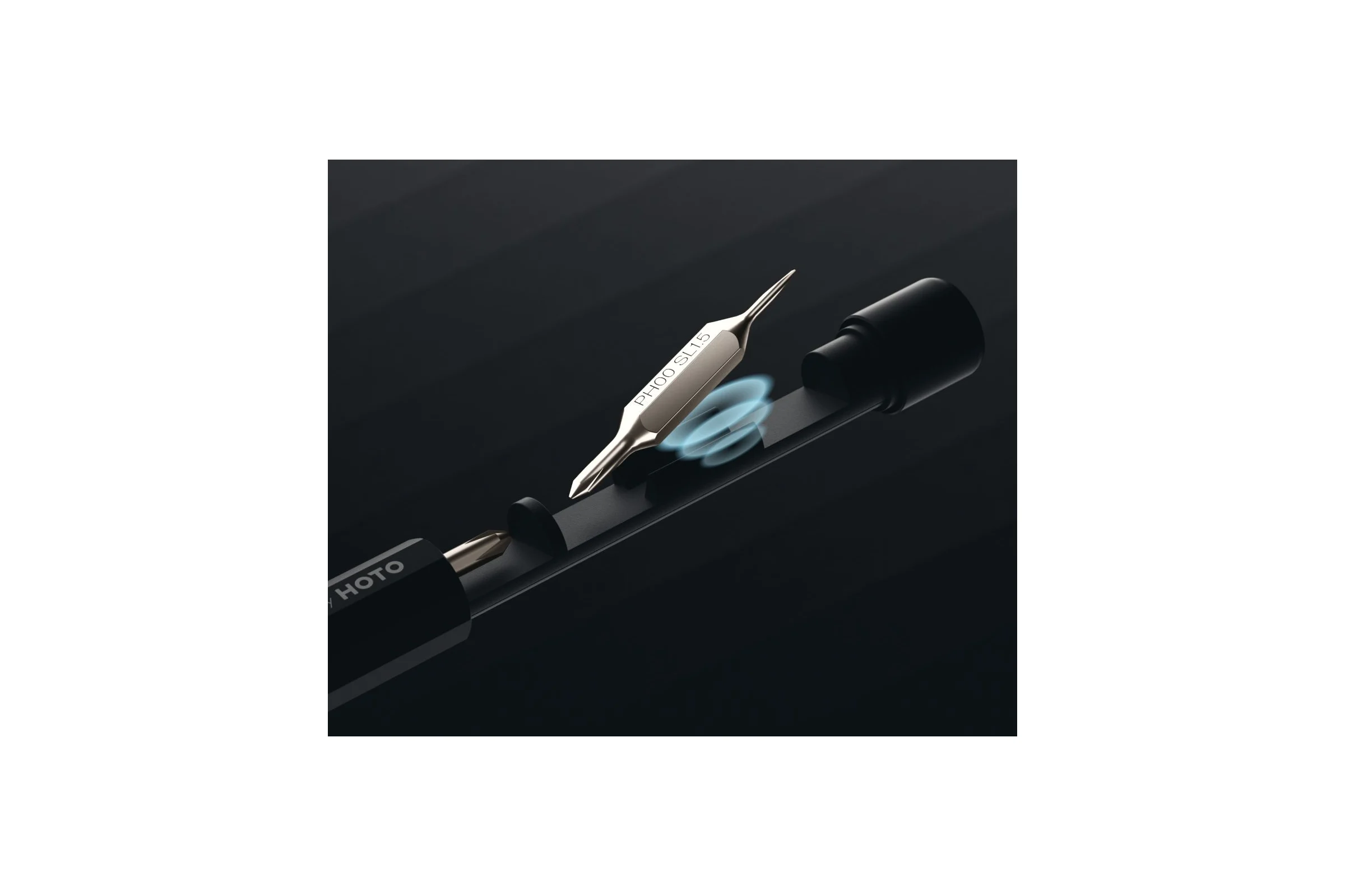 Карманная отвёртка с набором бит HOTO Pocket Precision Screwdriver SE черный HFT0004GL