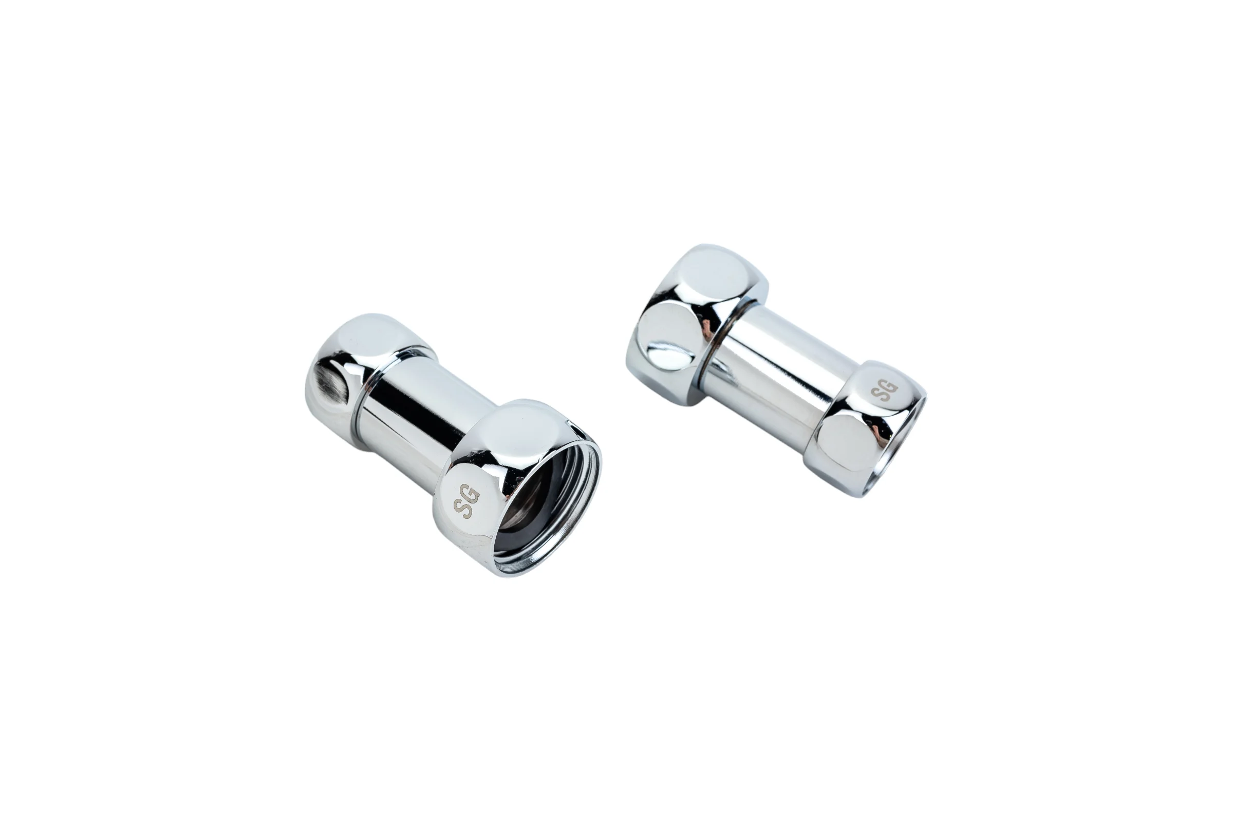 Прямое соединение для полотенцесушителя SG г/г 1"х3/4", хром, 2 шт 730SCH1005