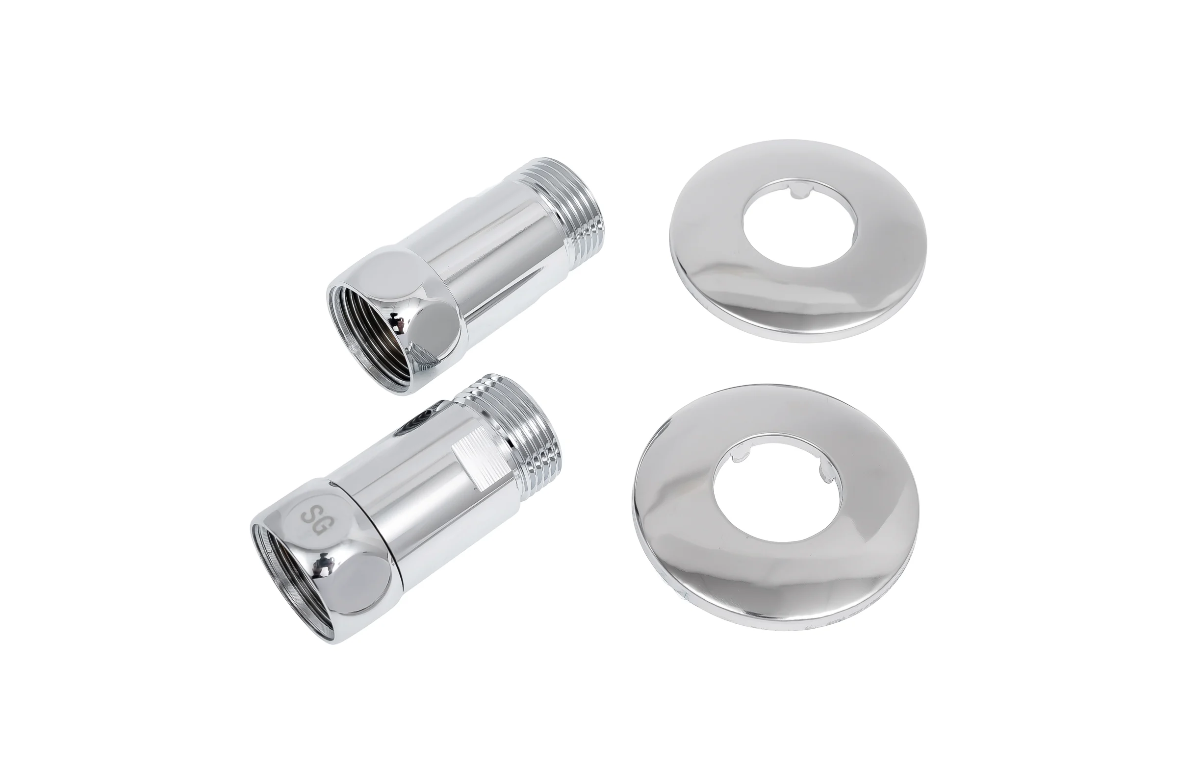 Прямое соединение для полотенцесушителя SG г/ш 3/4"х3/4", хром, 2 шт 731SCH0505