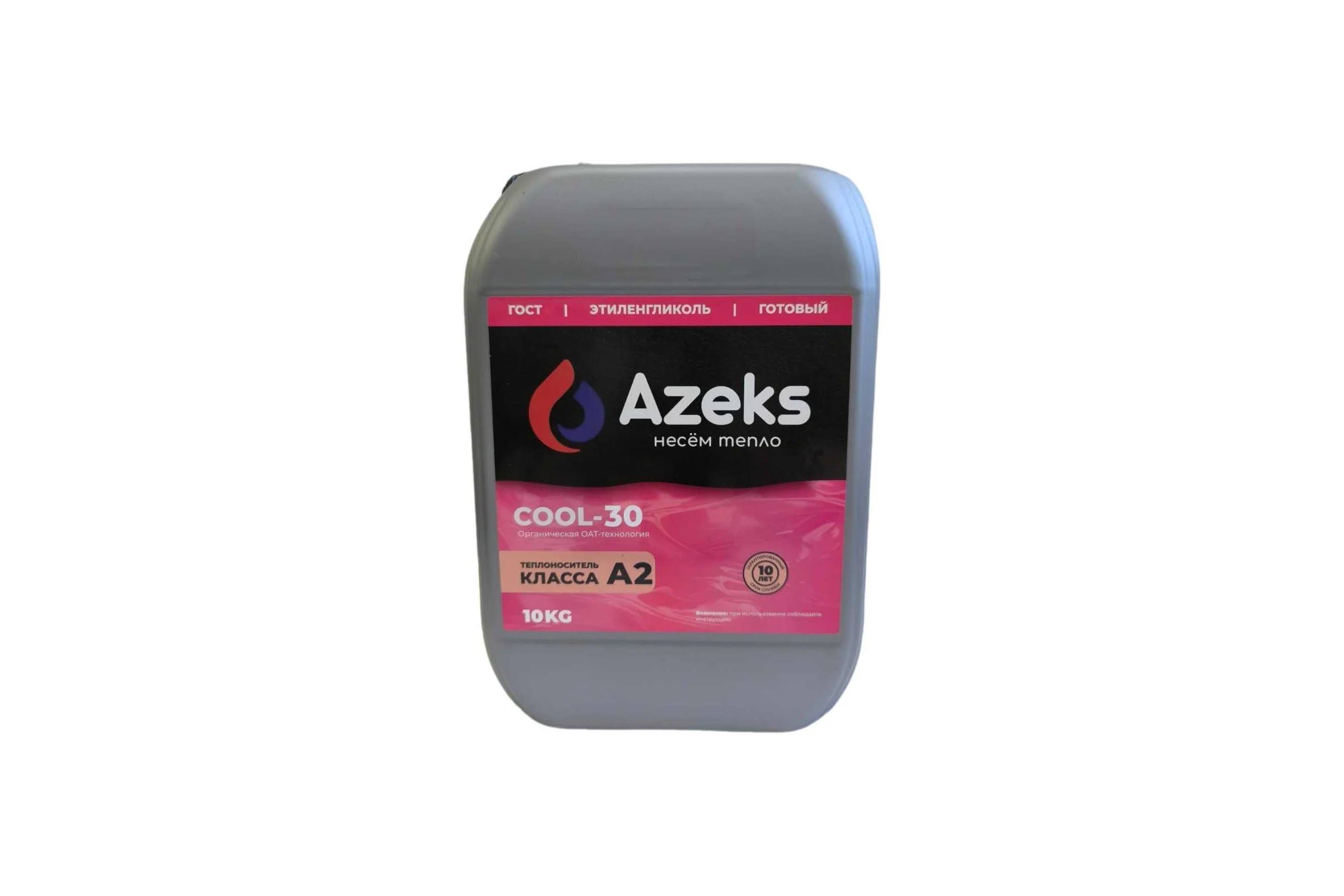 Теплоноситель AZEKS -30 канистра 10 кг, этиленгликоль AZ3010