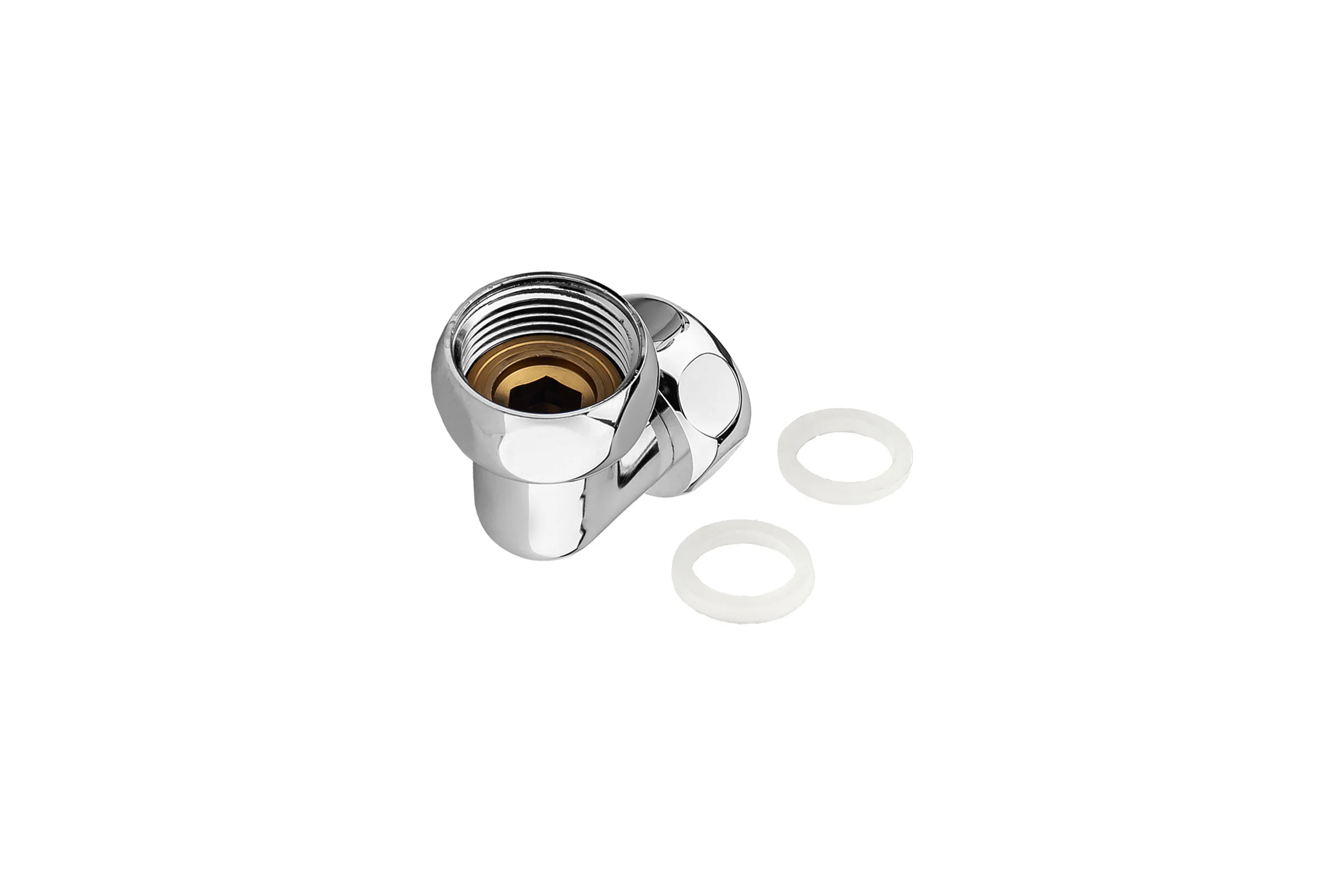 Соединение угловое для полотенцесушителя PROFACTOR CHROME в/в 1x1 PF TF 764