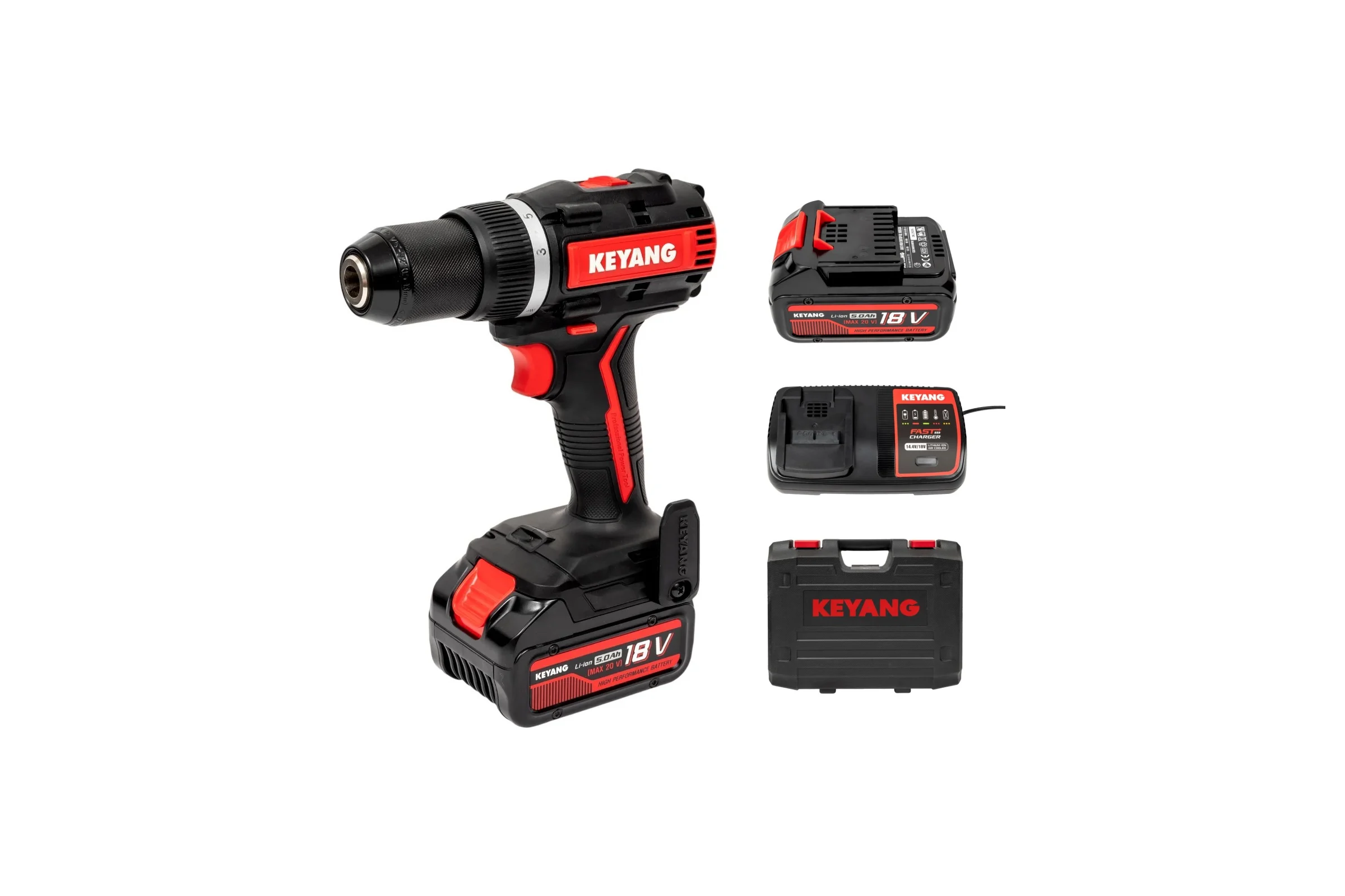 Аккумуляторная дрель-шуруповерт KEYANG DD20BLA-70C (Set)