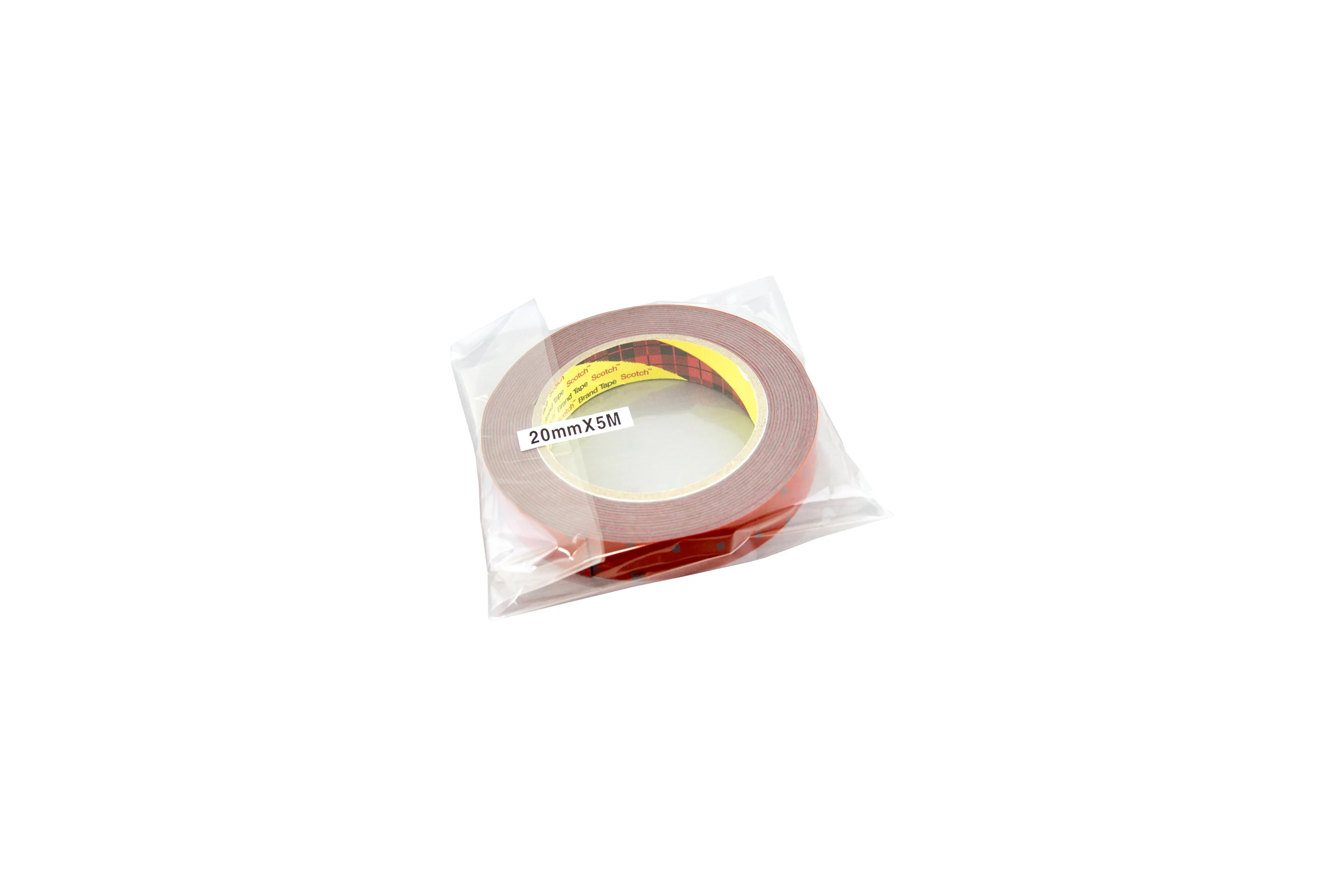 Оригинальный серый двусторонний скотч MTF Light 3M TAPE(ACRYL) 20мм х 5м красная подложка 3M20X500R