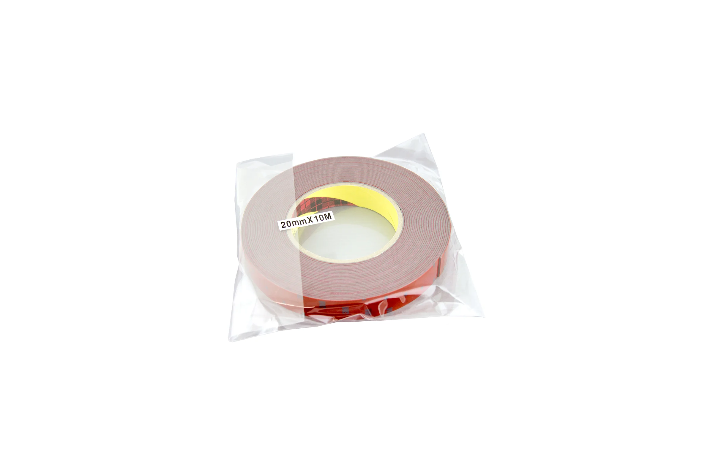 Оригинальный серый двусторонний скотч MTF Light 3M TAPE(ACRYL) 20мм х 10м красная подложка 3M20X1000R