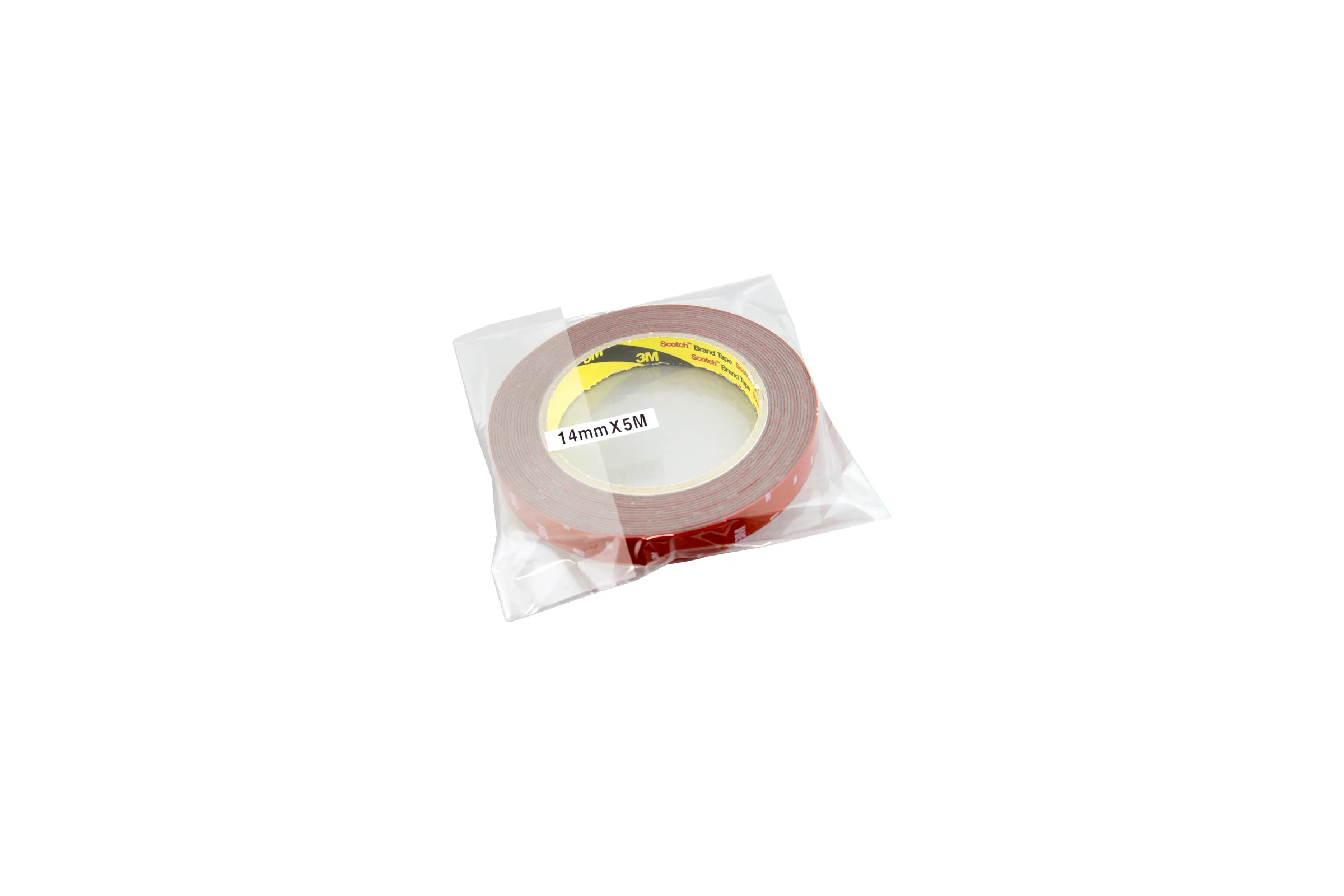 Оригинальный серый двусторонний скотч MTF Light 3M TAPE(ACRYL) 14мм х 5м красная подложка 3M14X500R