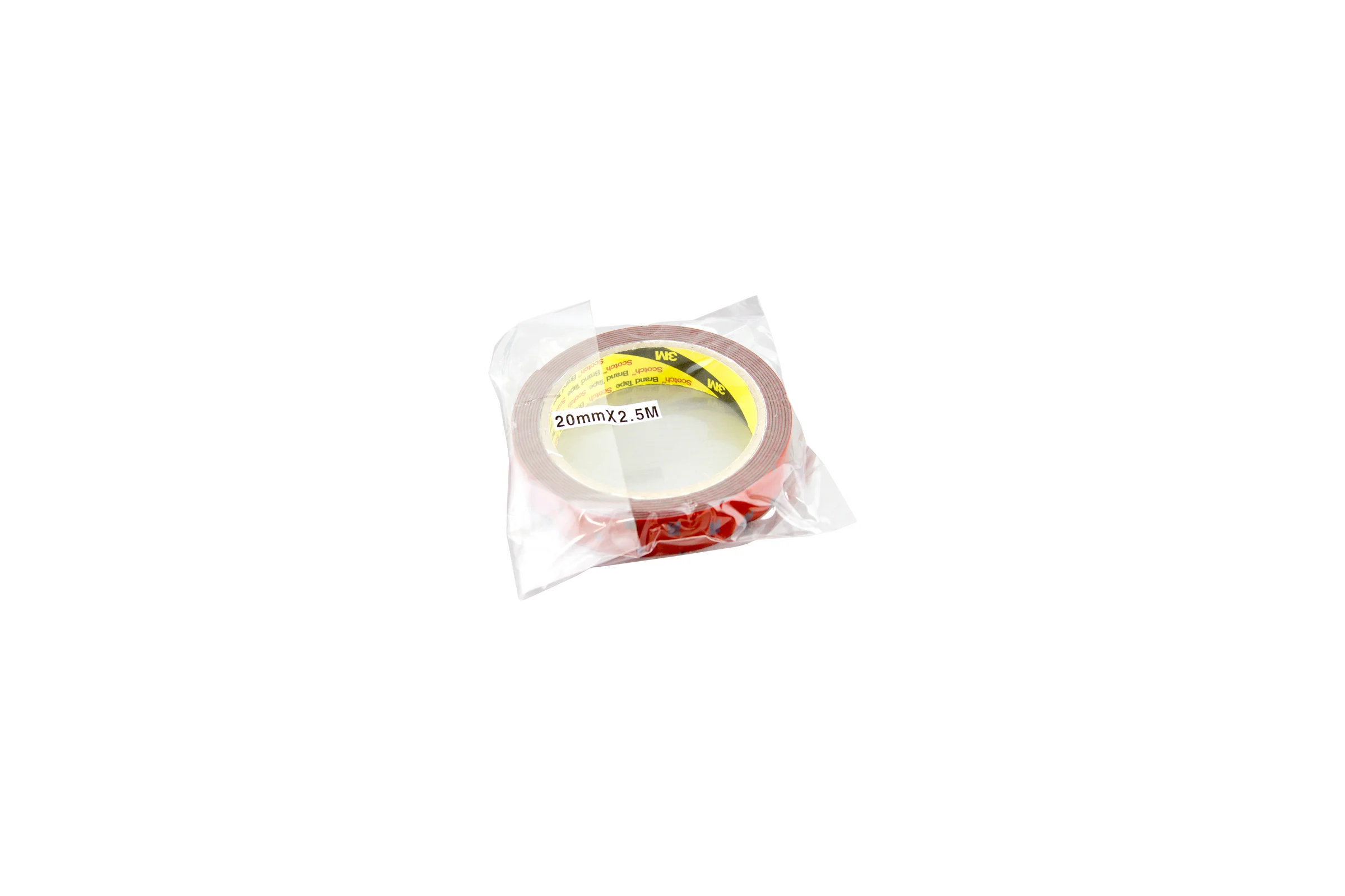 Оригинальный серый двусторонний скотч MTF Light 3M TAPE(ACRYL) 20мм х 2.5м красная подложка 3M20X250R