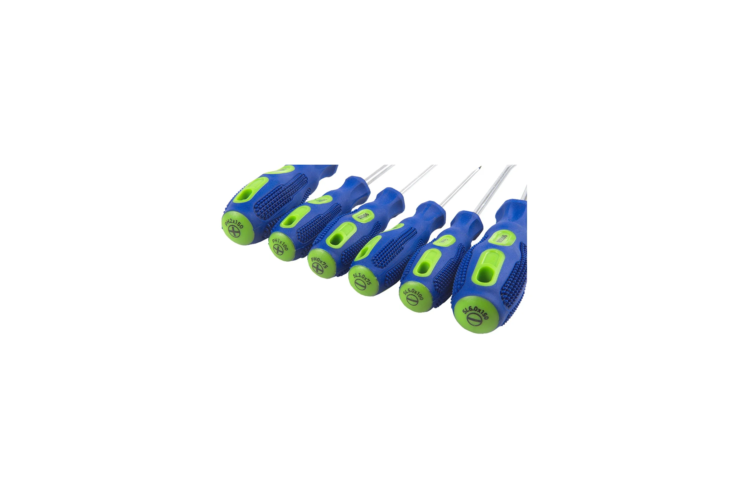 Набор отверток General Lighting Systems 6 шт. 3хSL, 3хPH, пласт. держатель, CR-V, G-Tec, General 901207