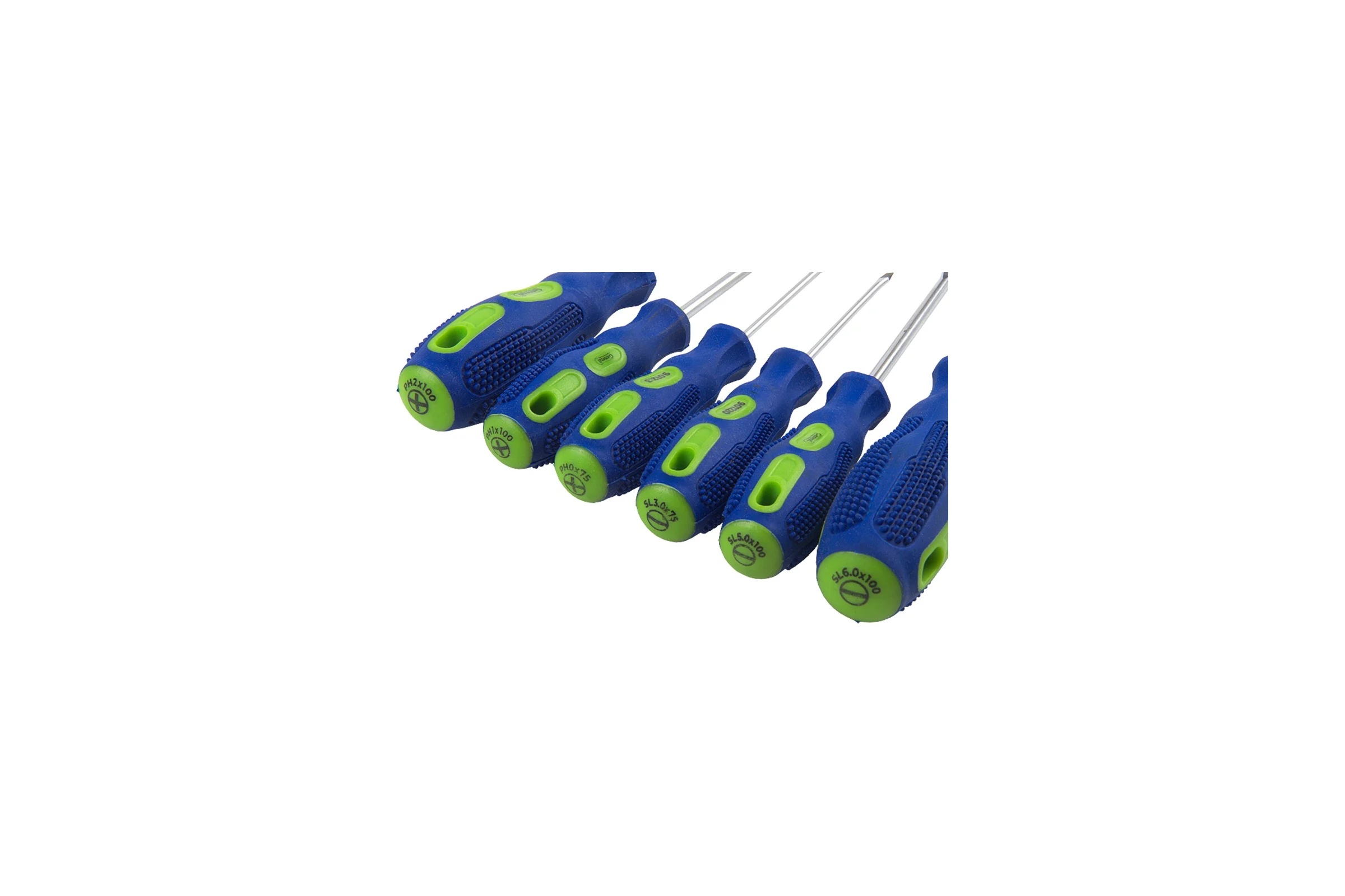 Набор отверток General Lighting Systems 6 шт. 3хSL, 3хPH, карт. коробка, CR-V, G-Tec, General 901208